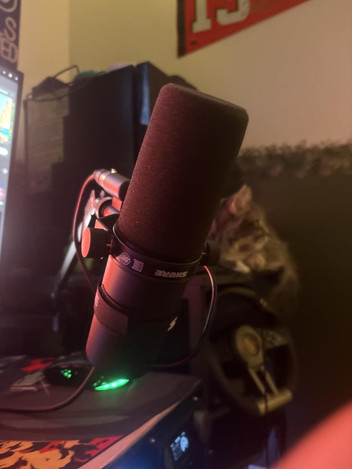 Shure SM7B Dynamic Vocal Microphone for Podcasting & Streaming | XLR studio dynamic mic for broadcast, podcast, recording, gaming and streaming; smooth warm vocals, rugged build customer photo 1
