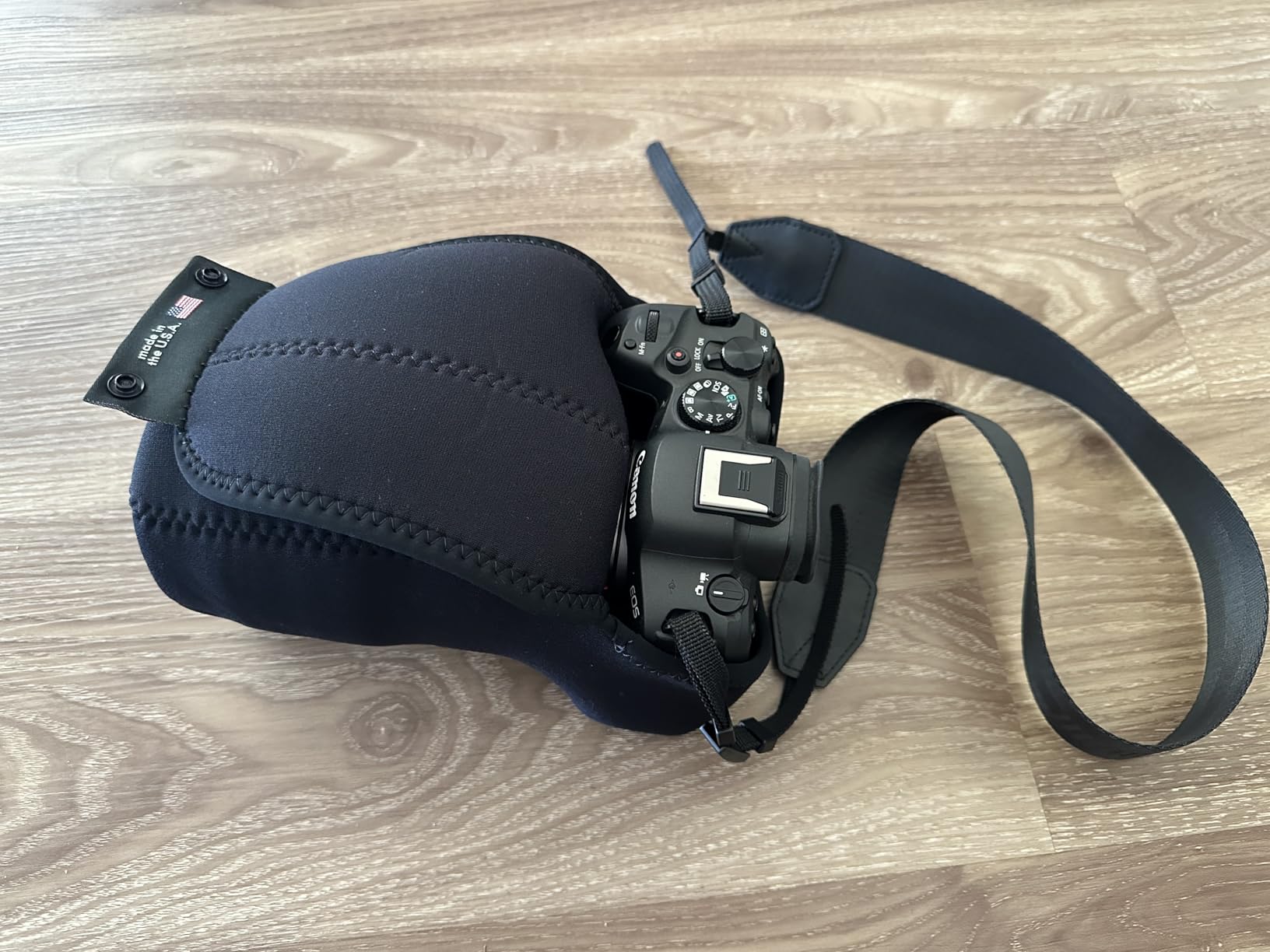 OP/TECH USA Soft Pouch - Compact digital camera case, lightweight accessories pouch, sleek neoprene sleeve for DSLR - D-SLR Zoom (Black) customer photo 1