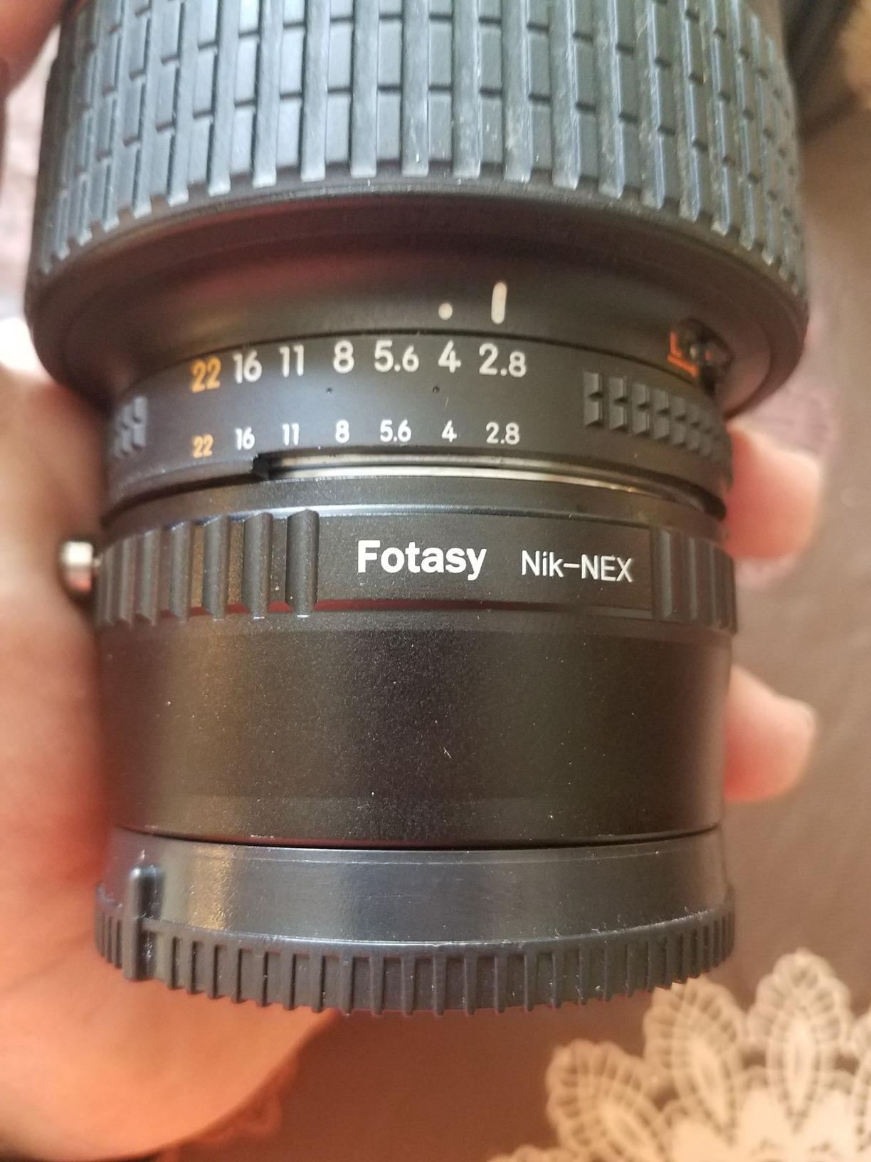 Fotasy Manual F Mount Lens to E-Mount Adapter, NK E Mount Adapter, Compatible with Nikon F Lens Sony a7 a7R a7s II III IV a9 a7c Alpha 1 a6600 a6500 a6400 a6300 a6100 a6000 a5100 a5000 a3500 ZV-E10 customer photo 2