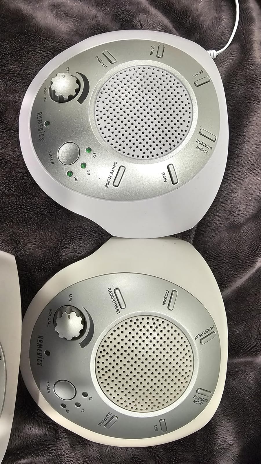 Homedics SoundSleep White Noise Sound Machine, Silver customer photo 2