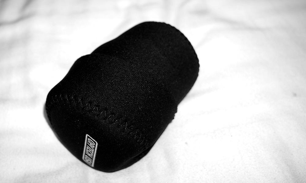 OP/TECH USA Fold-Over Neoprene Lens Pouch - Camera Lens Case for safe Lens Cover storage, Keeps your Lens secure with No-Lose Lid-253 (Black) - Made in USA customer photo 2
