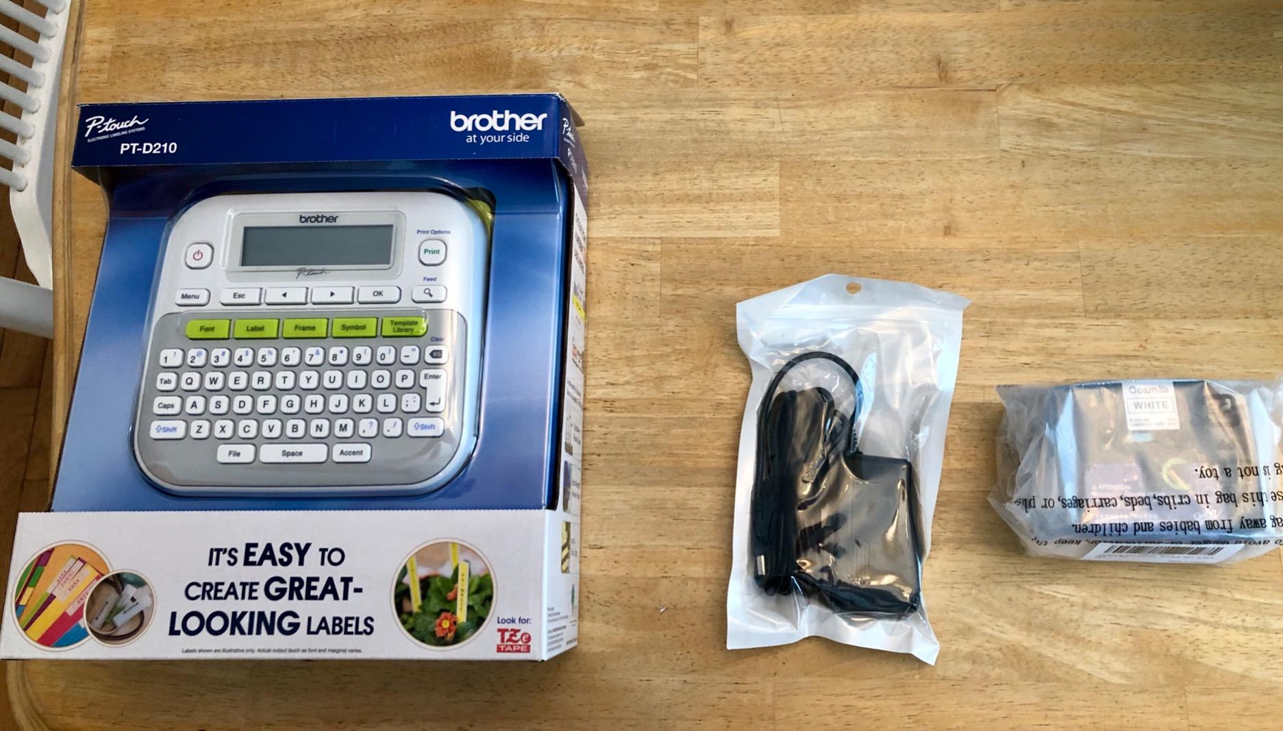 Brother P-touch, PTD210, Easy-to-Use Monochrome Label Maker, One-Touch Keys, Multiple Font Styles customer photo 2