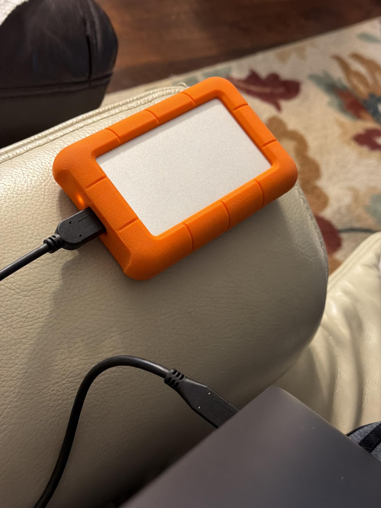LaCie Rugged Mini Portable External Hard Drive 4TB, 2.5 inch, for PC, Mac, iPad, and iPhone, with Data Rescue Service customer photo 1
