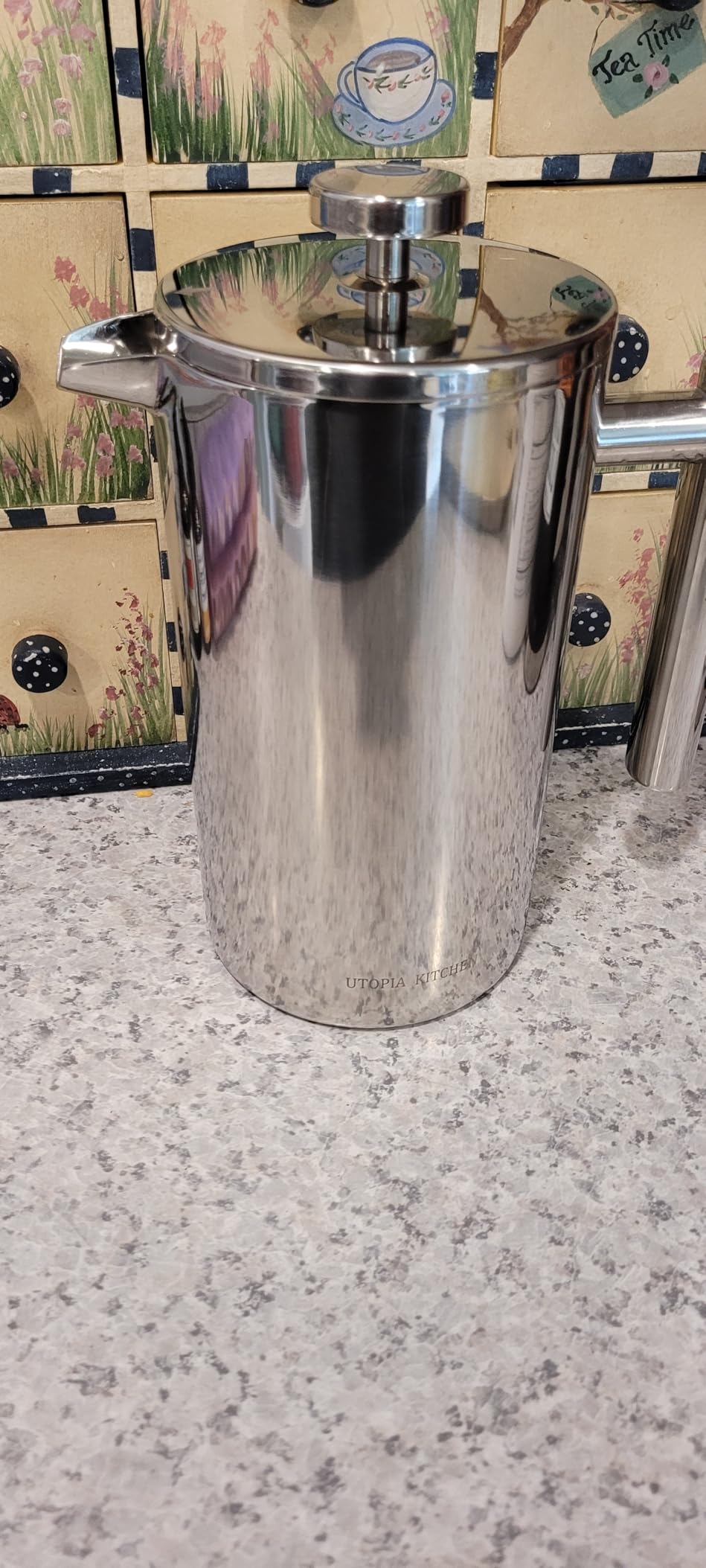 Utopia Kitchen 304 Grade Stainless Steel French Press 34 Oz, Silver customer photo 1