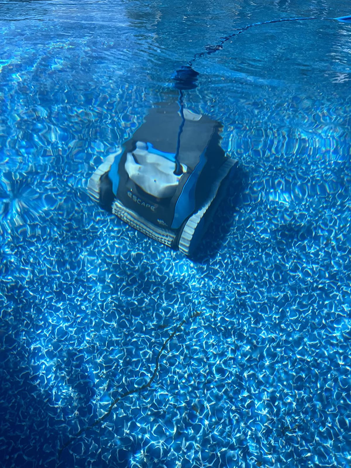 Dolphin Escape Robotic Pool Cleaner (2026 Model) - Massive Top-Loading Filter, Dual Motors, HyperBrush, HyperGrip Tracks, Smart Navigation - for Above Ground & In-Ground Pools up to 33ft customer photo 1