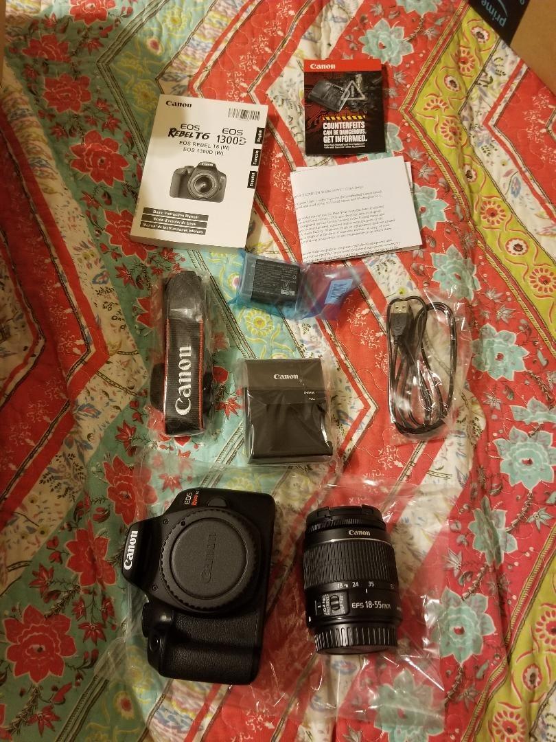 Canon EOS Rebel T6 Digital SLR Camera Kit with EF-S 18-55mm f/3.5-5.6 IS II Lens, Built-in Wi-Fi and NFC (Renewed) customer photo 2
