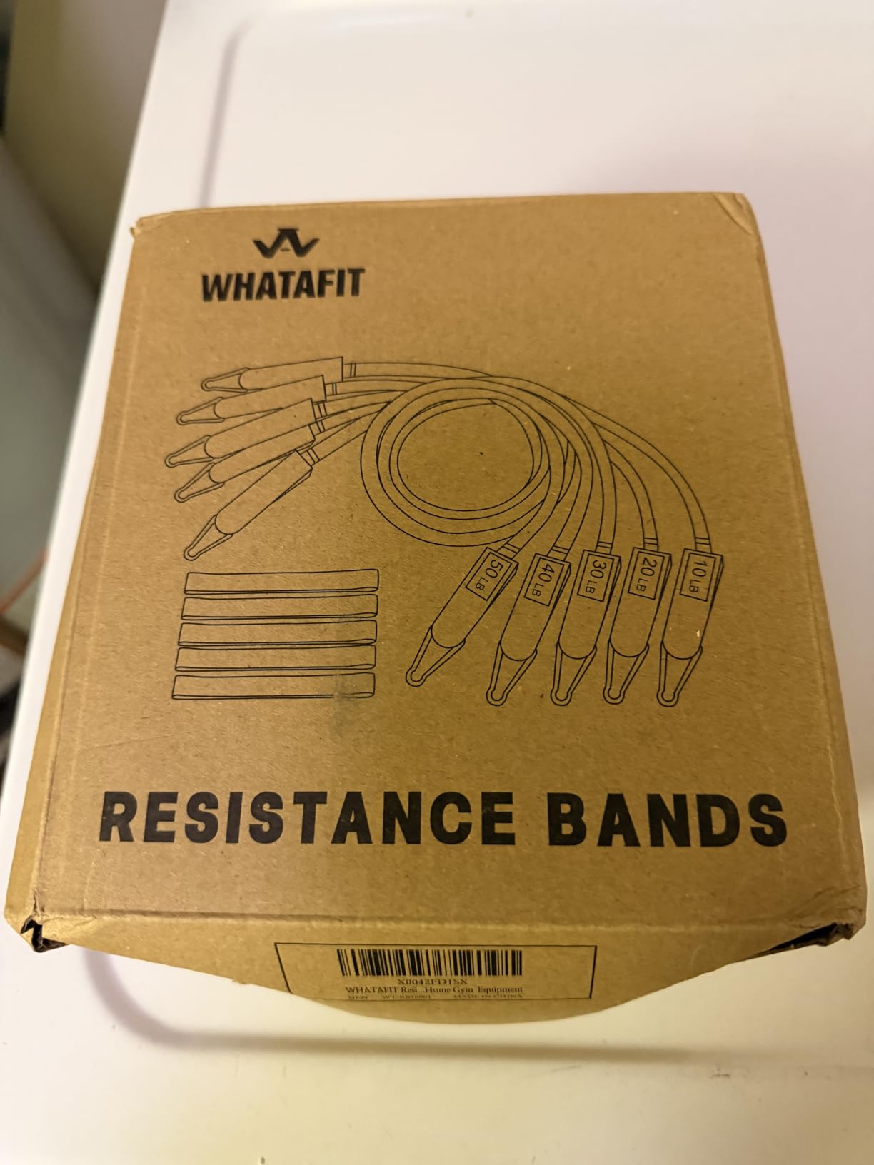 WHATAFIT Resistance Bands with Handles, 5-Level Exercise Bands for Workout customer photo 2