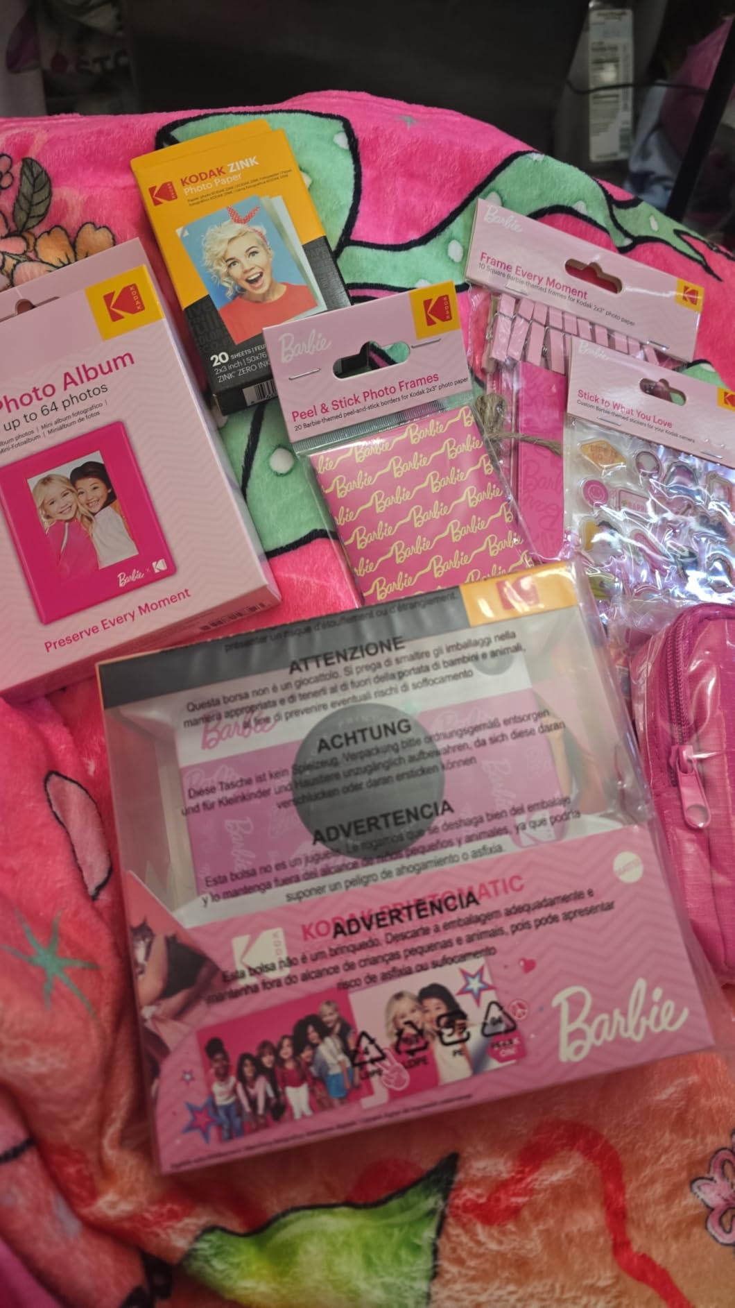 Kodak Printomatic Instant Camera (Black) Gift Bundle + Zink Paper (20 Sheets) + Deluxe Case + 7 Fun Sticker Sets + Twin Tip Markers + Photo Album + Hanging Frames. customer photo 1