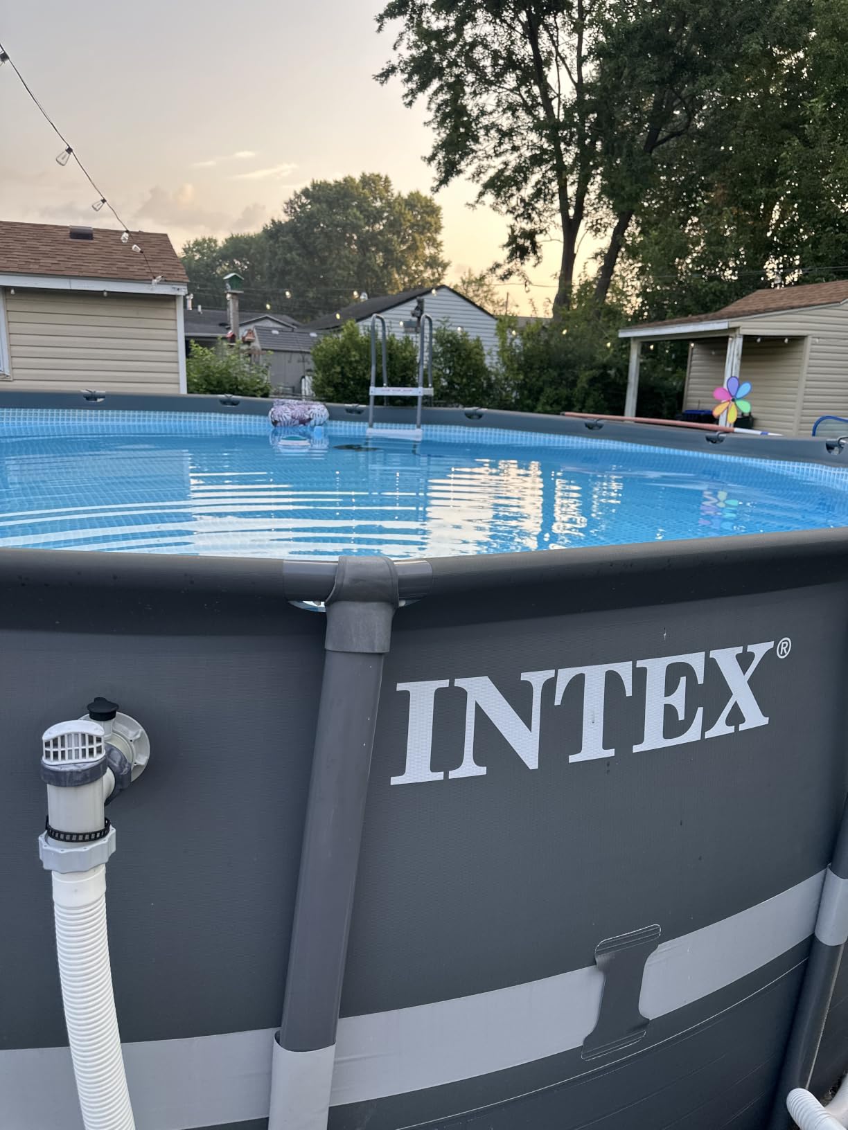 Ultra XTR 24ft x 52in Round Above Ground Swimming Pool Set w/Pump | 26339EH - 2100 GPH Sand Filter Pump, Ladder, Pool Cover & Ground Cloth Included - Strong Galvanized Steel Frame customer photo 2