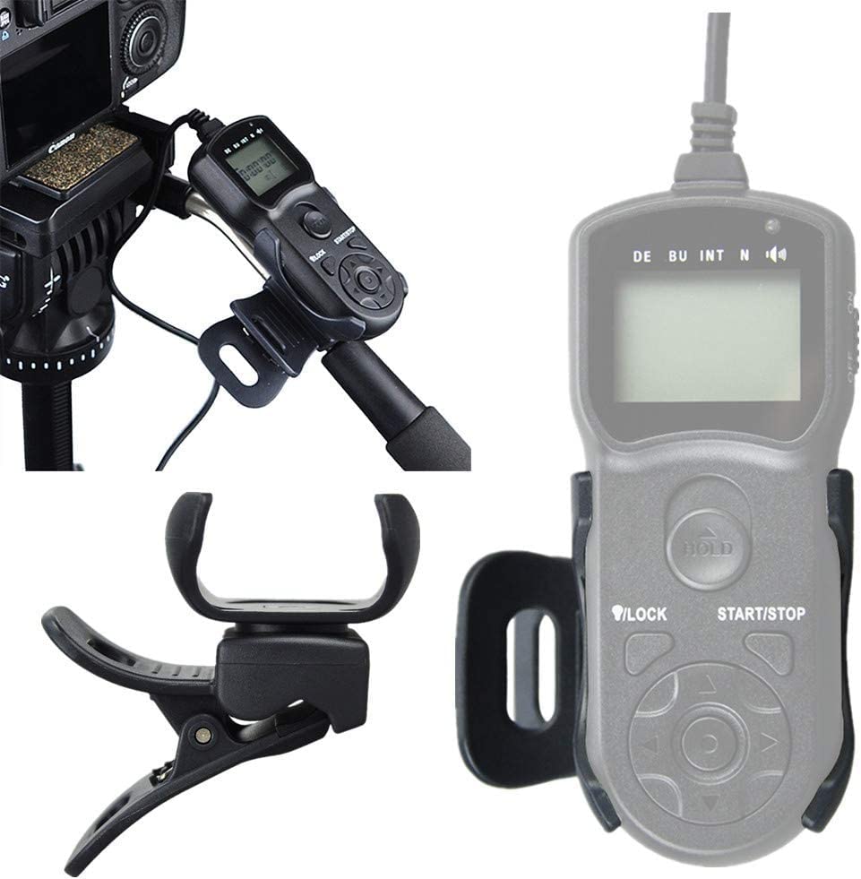 Replaces RS-60E3 Camera Intervalometer Timer Remote Shutter Release Control & Clip Holder for Canon Rebel T7 T6 2000D 90D 80D 77D T6i T8 T8i T3i SL3 SL2 EOS R6 Mark III II R7 R8 R50V R10 R100 & More customer photo 1