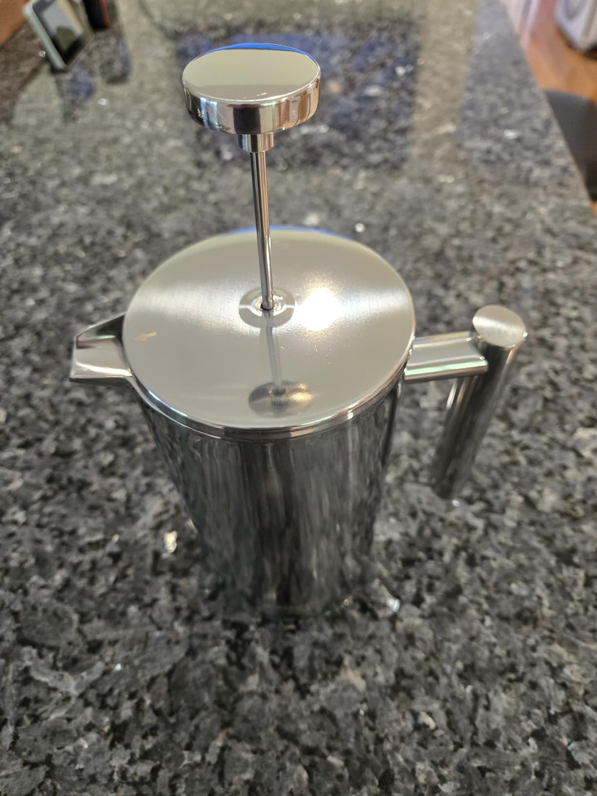 MuellerLiving French Press Coffee Maker 34oz, Stainless Steel French Press Coffee, 4 Filter Heat Resistant Double Insulated, Rust-Free, Food Grade, Dishwasher Safe Coffee Pot customer photo 2