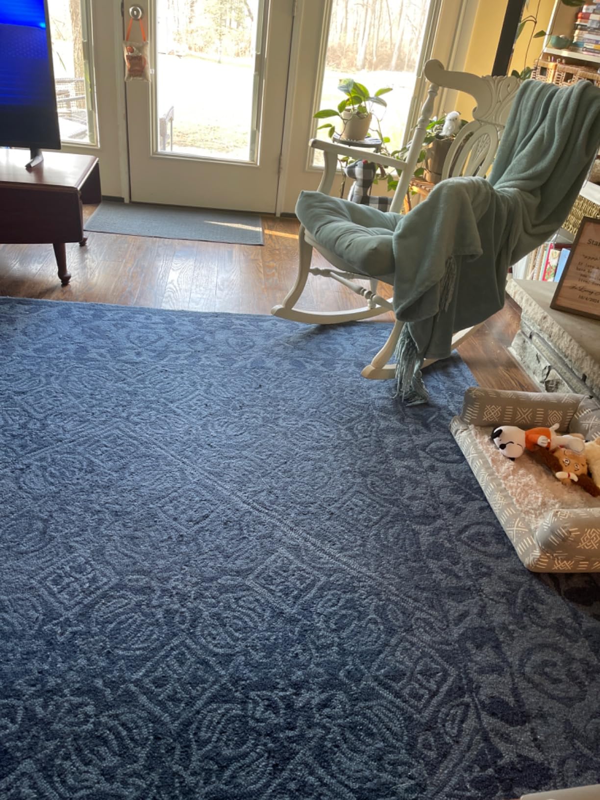 SAFAVIEH Dip Dye Collection 5' x 8' Navy Blue DDY151N Handmade Premium Wool Area Rug customer photo 1