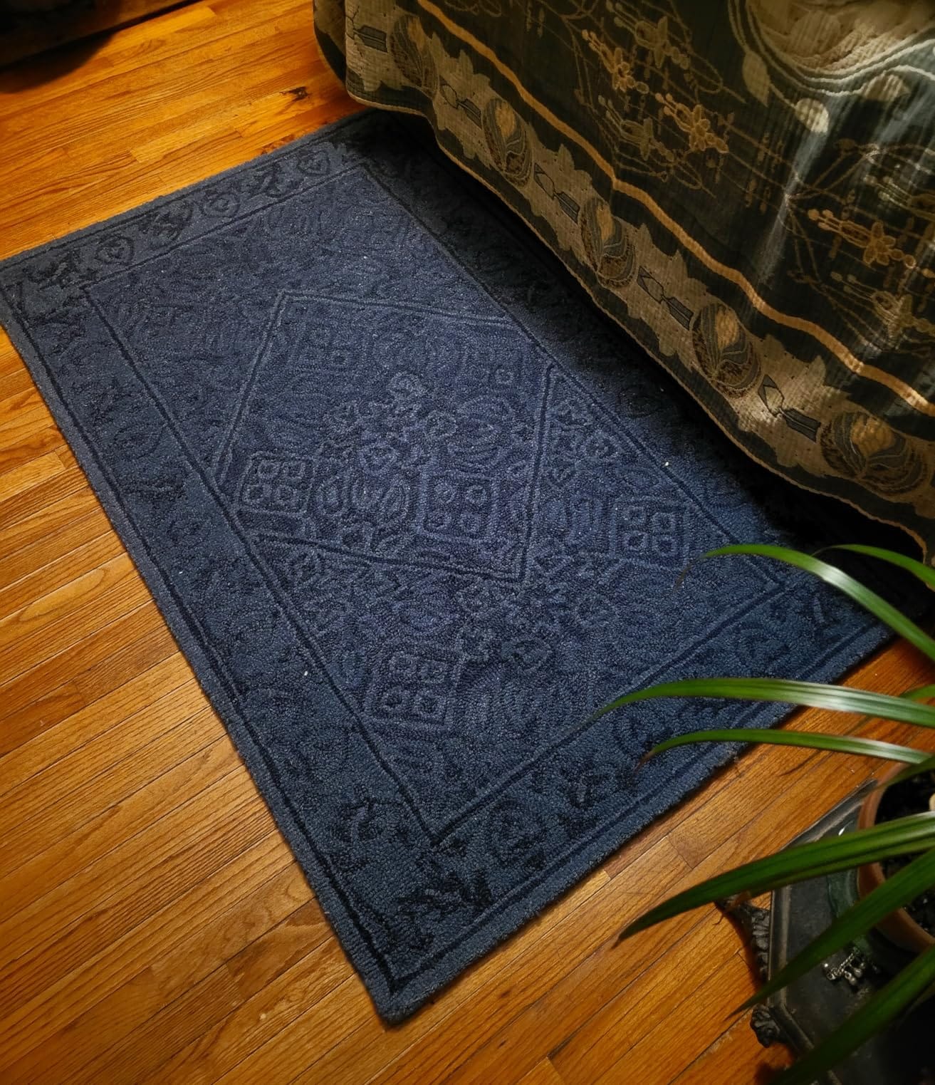 SAFAVIEH Dip Dye Collection 5' x 8' Navy Blue DDY151N Handmade Premium Wool Area Rug customer photo 2