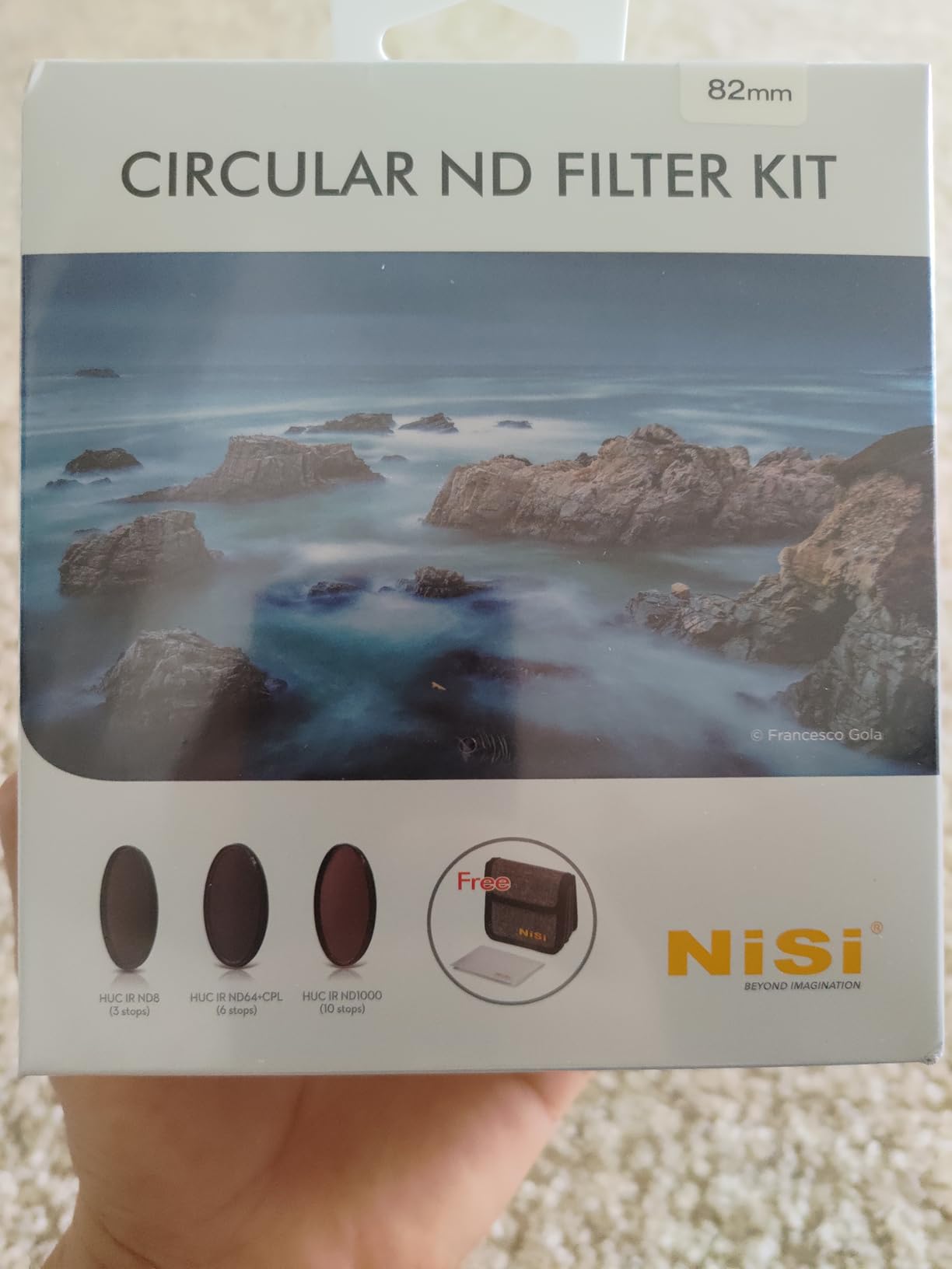 NiSi 82mm Circular ND Filter Kit, ND8 ND64+CPL ND1000 | Includes 3/6/10 Stop ND Filters, 4-Pocket Case & Cleaning Cloth for Long Exposure Photography customer photo 1