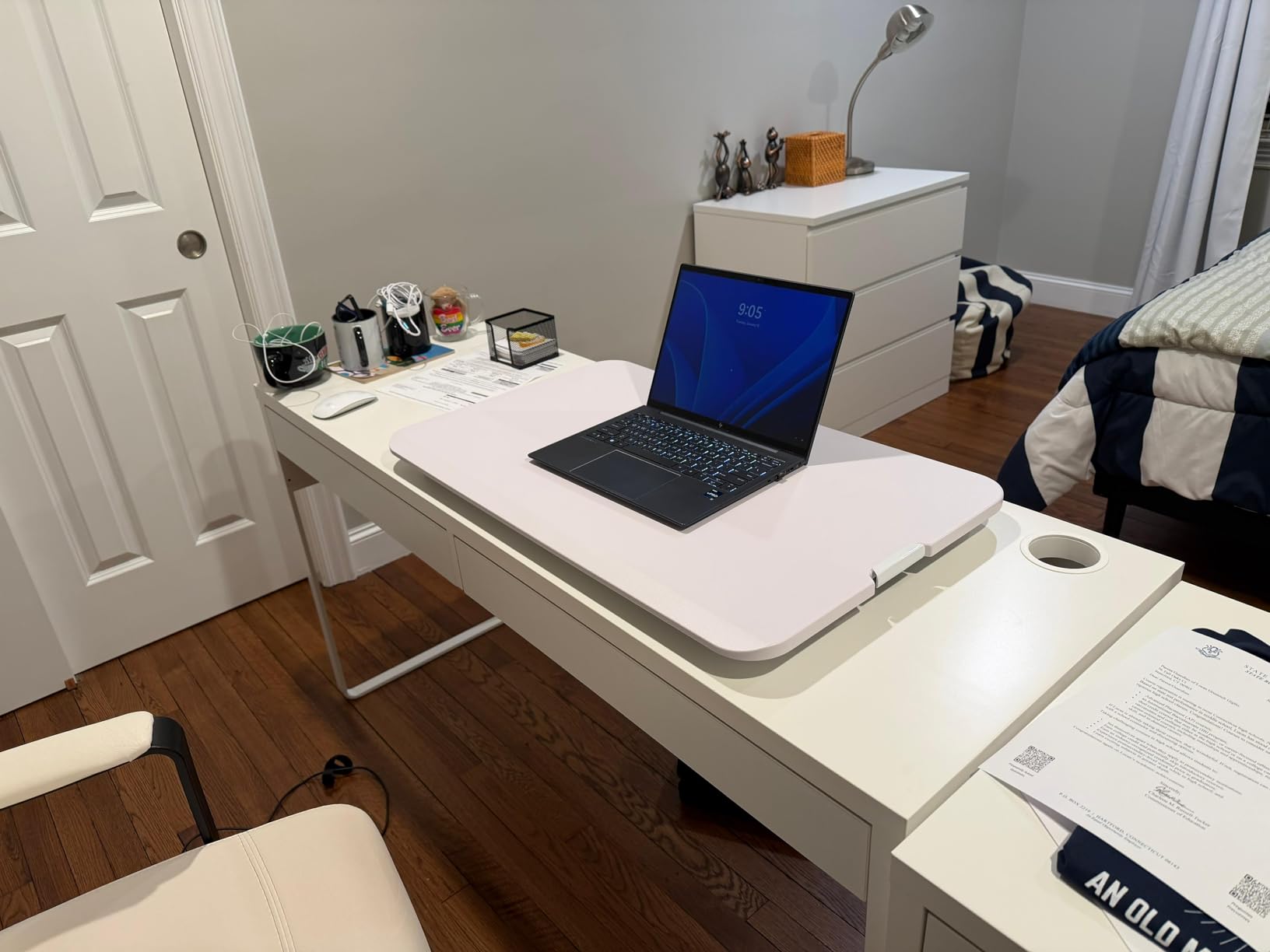 VIVO Black 29 in Single Top Standing Desk Converter, DESK-V000U customer photo 2