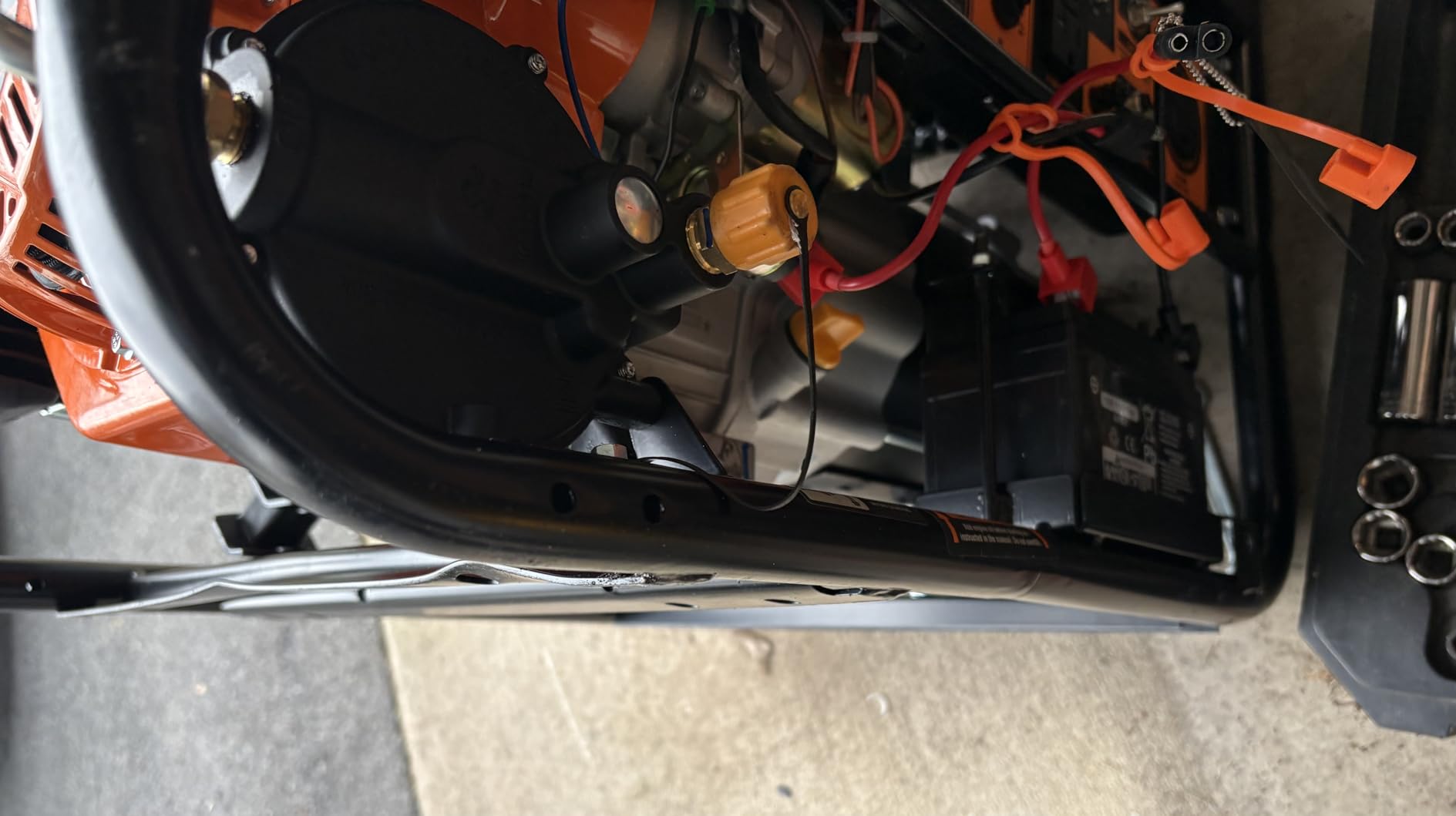 WEN 4,750-Watt 120V/240V Dual Fuel Portable Generator with Wheel Kit and Electric Start (DF475T) customer photo 2