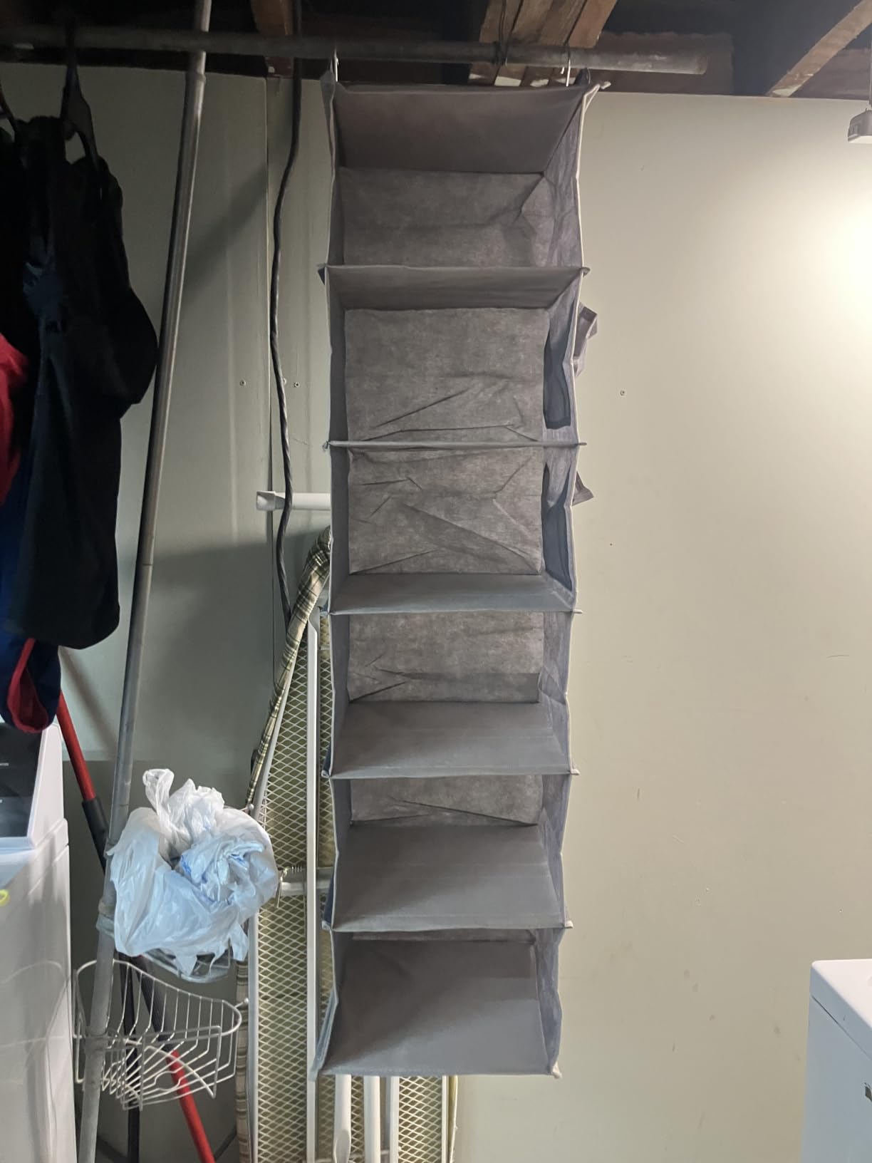 YOUDENOVA Hanging Closet Organizer and Storage, 6-Shelf, Grey customer photo 2