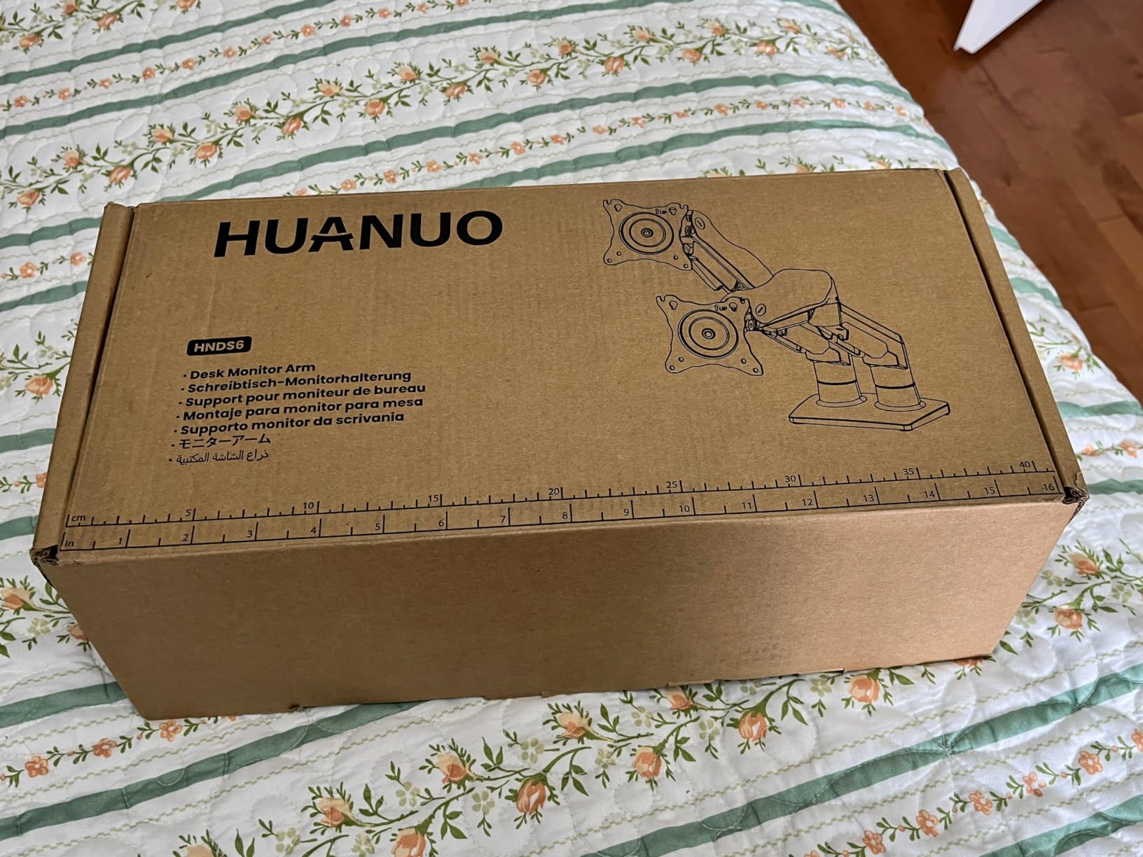 HUANUO FlowLift Dual Monitor Stand, Fully Adjustable Gaming Monitor Desk Mount for 13-32 inch Computer Screens, Full Motion VESA 75x75/100x100 with C-Clamp & Grommet Base customer photo 2