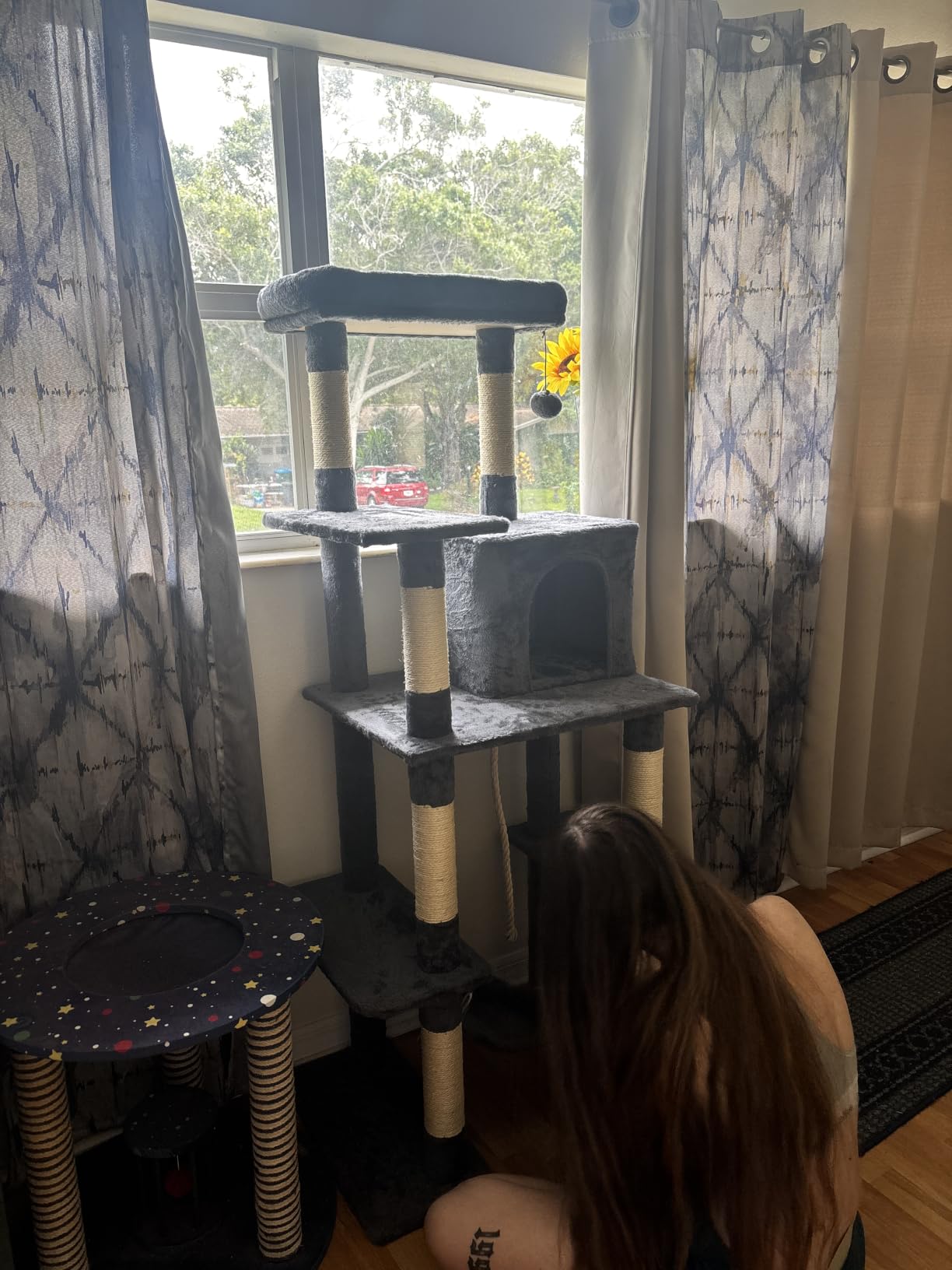 Yaheetech 63in Sturdy Large Cat Tree for Indoor Heavy Cats, Tall Tower customer photo 2