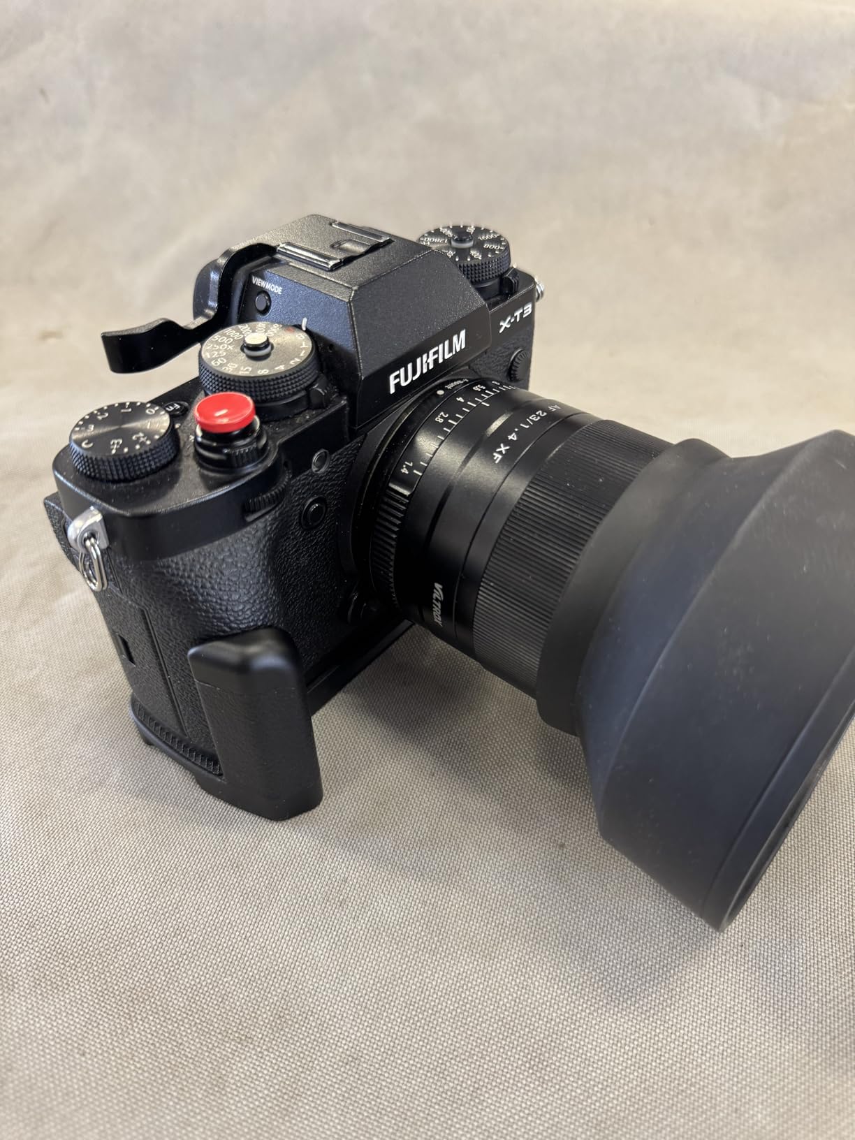 L-Shape Bracket Handle Holder for Fujifilm X-T3 X-T2 Handgrip - Arca Swiss Type Quick Release Plate customer photo 1