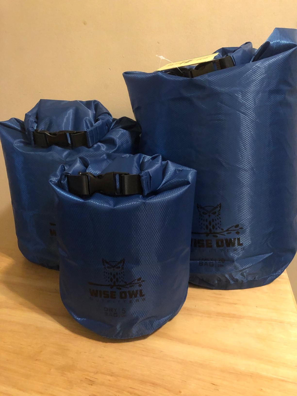 Wise Owl Outfitters Waterproof Dry Bag 3-Pack – Lightweight & Airtight 5L/10L/20L Small & Large Dry Bags for Kayaking, Beach, Travel, Boating, Hiking customer photo 1