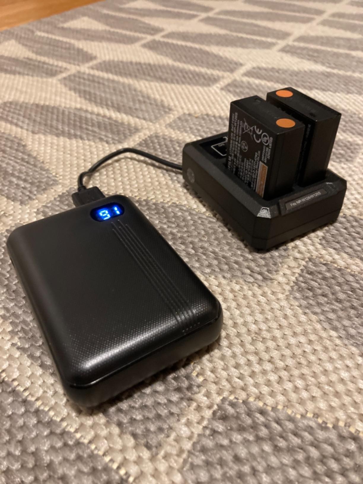 Upgraded NP-W126 NP-W126S Battery Dual Charger with USB-C (Type C) Port, Compatible with Fujifilm X100VI X-T50 X-T30 II X-S10 X Half X-PRO3 X-Pro2 X-T30 X-T20 X-T10 X-T3 X100V X100F X-E5 X-E4 X-M5 customer photo 1