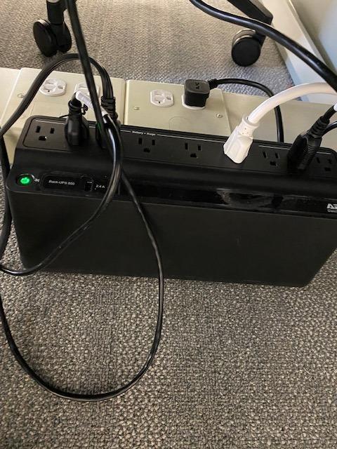 APC UPS 850VA/450W UPS Battery Backup & Surge Protector for PC, Router, NAS | Back-UPS UPS battery backup for home office electronics — 35-min runtime, surge protection, dual USB-A charging port customer photo 2
