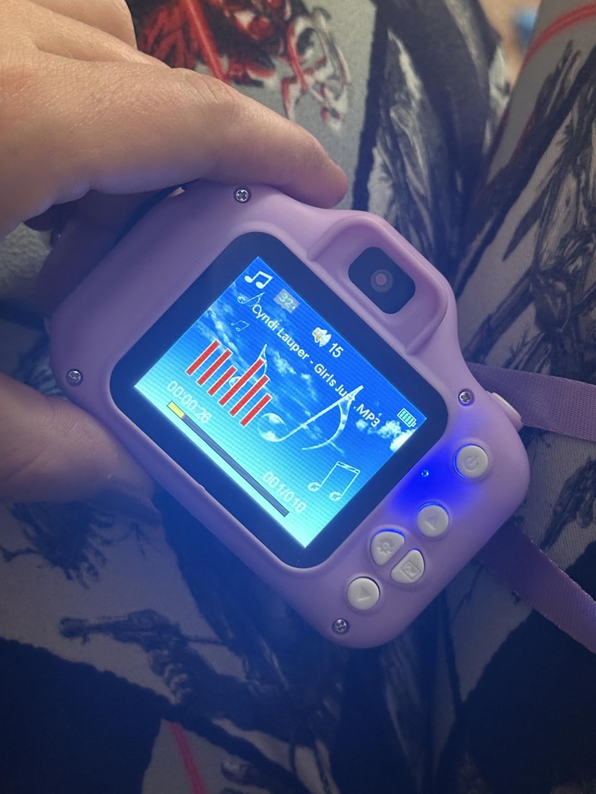 Upgraded Kids Selfie Camera, HD Digital Video Camera-Navy Blue | Christmas Birthday Gifts for Boys Age 3-9, Toddler Camera with Dual Lens, SD Card, Lanyard, Shockproof, Portable Creative Toy customer photo 1