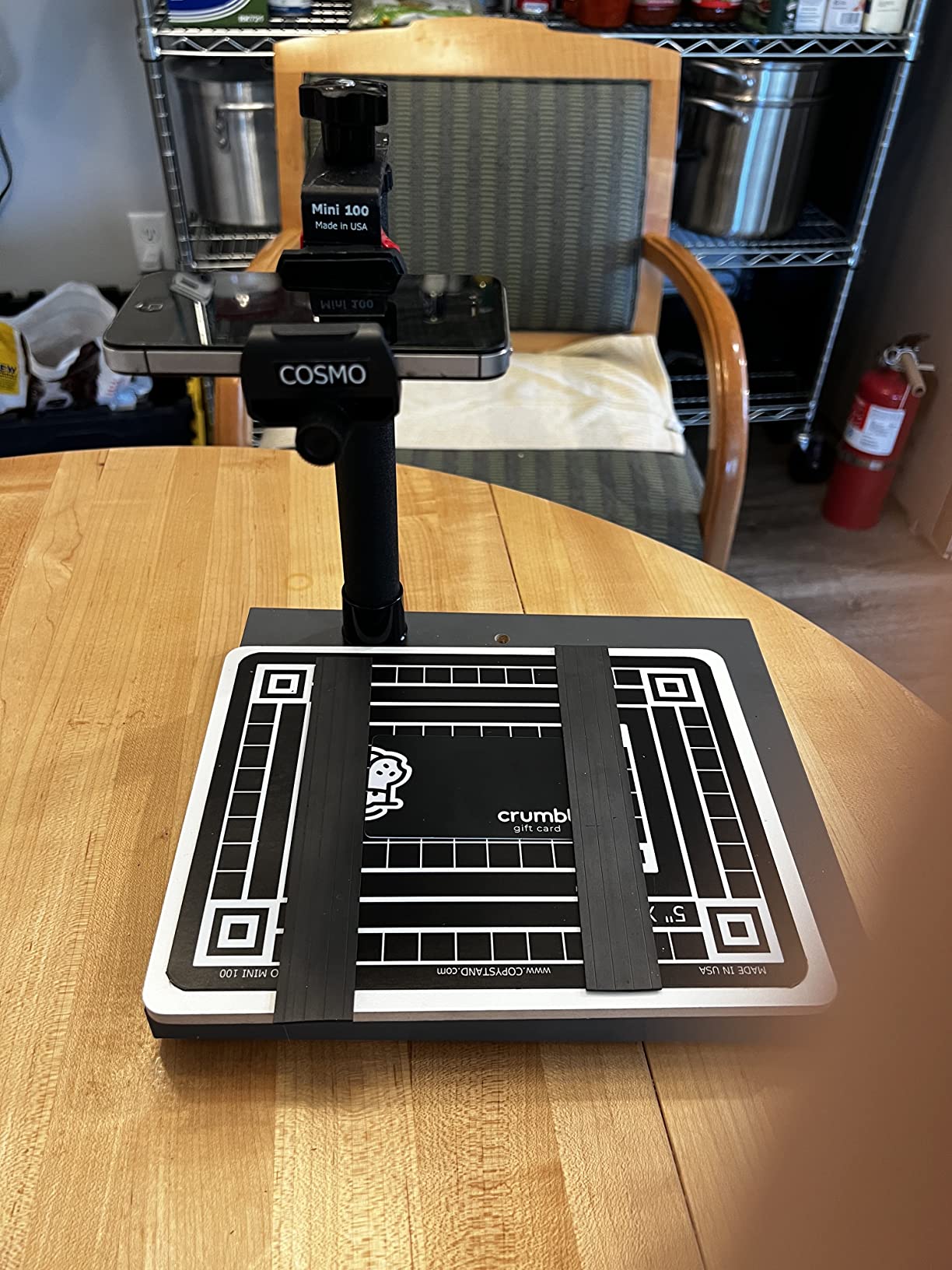 Cosmo Mini 100 Copy Stand for Digitizing Photos, Documents, Checks (for Deposit), Jewelry, and Collectibles with Your Smartphone, Made in the USA customer photo 1