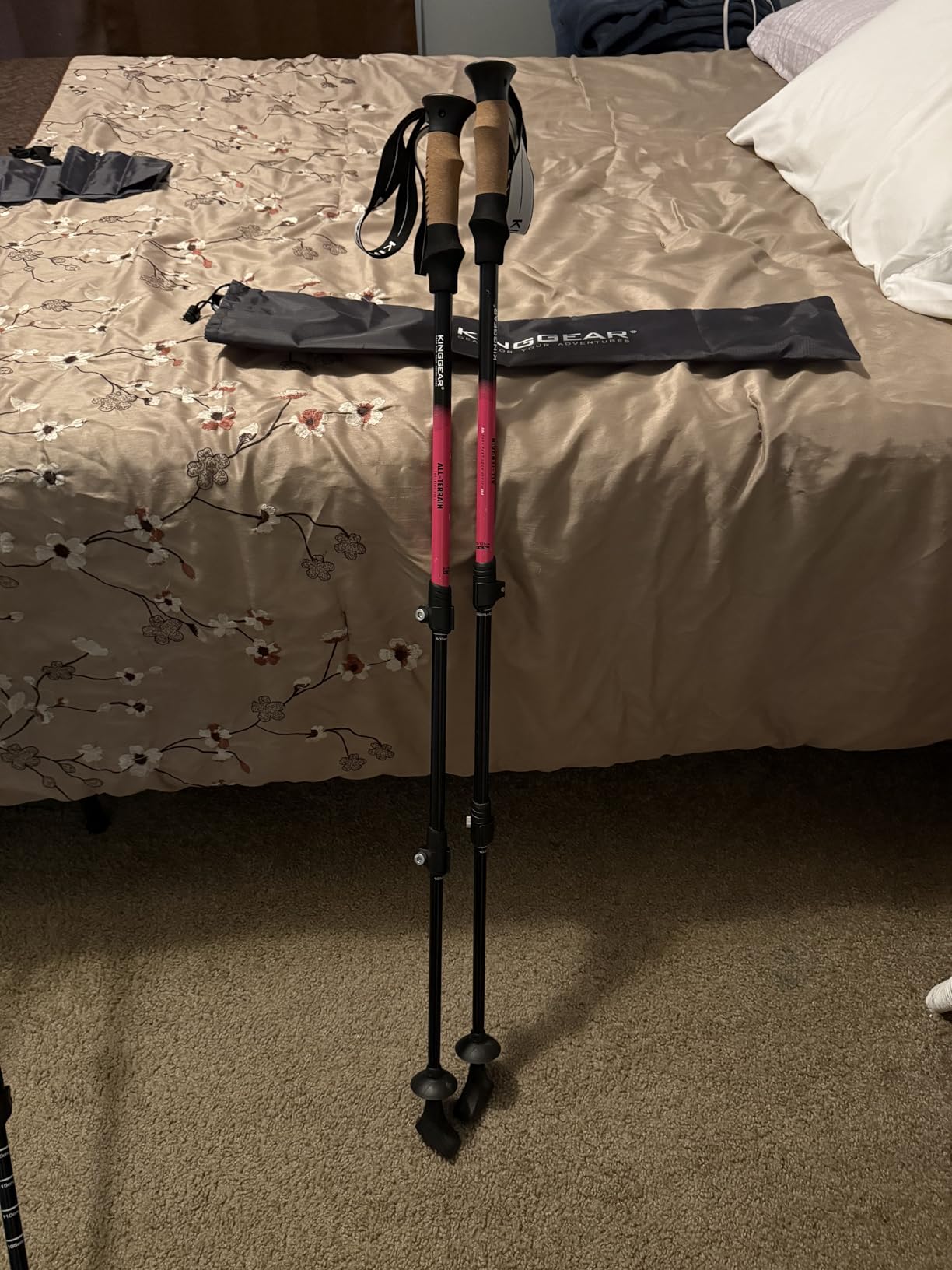 KINGGEAR Trekking Poles 7075 Aluminum Lightweight Hiking Sticks customer photo 1