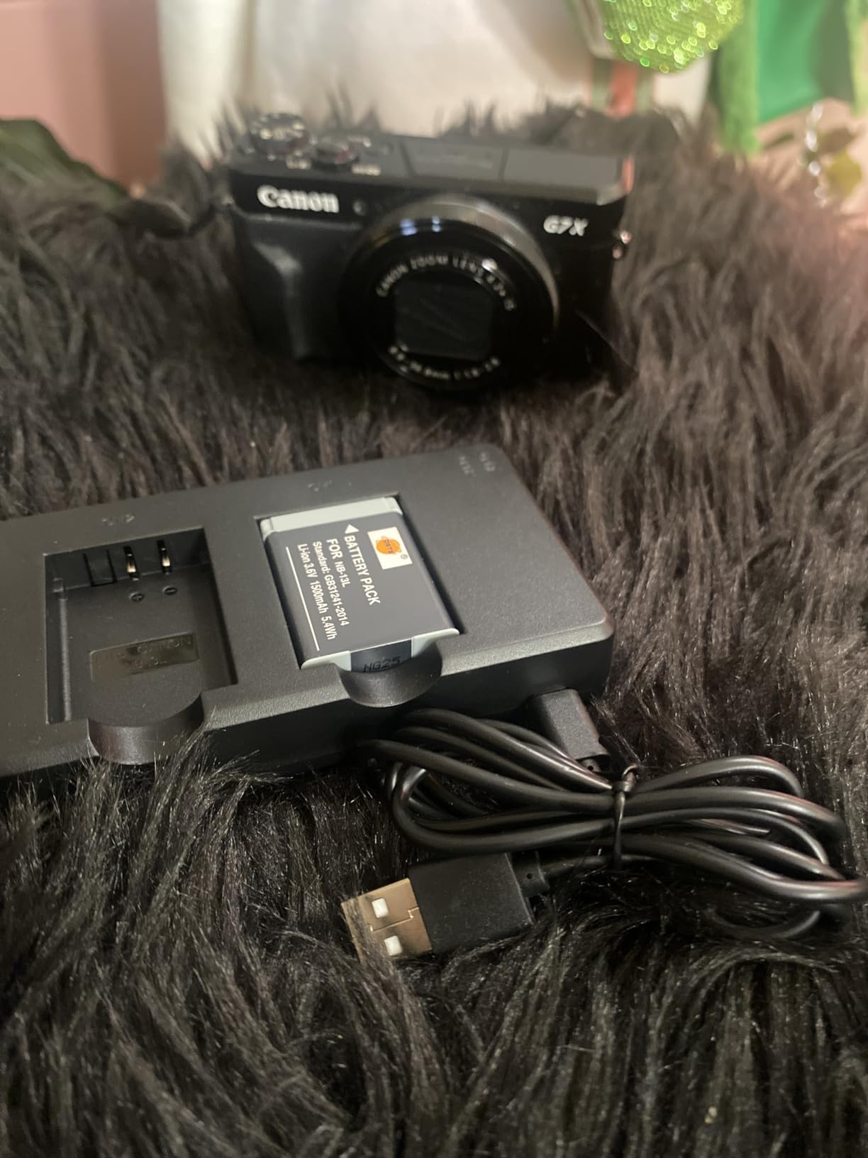 NB-13L Battery 2 Pack Replacement Li-ion Batteries and USB Dual Charger Set Compatible with Canon PowerShot G7X Mark II/III G9X SX740 HS customer photo 1
