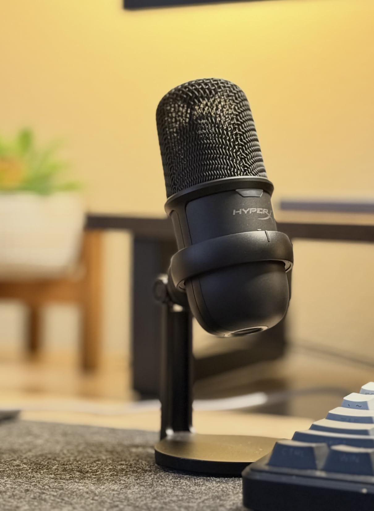 HyperX SoloCast - USB Condenser Gaming Microphone, for PC, PS4, PS5 and Mac, Tap-to-Mute Sensor, Cardioid Polar Pattern, great for Streaming, Podcasts, Twitch, YouTube, Discord, Black customer photo 1