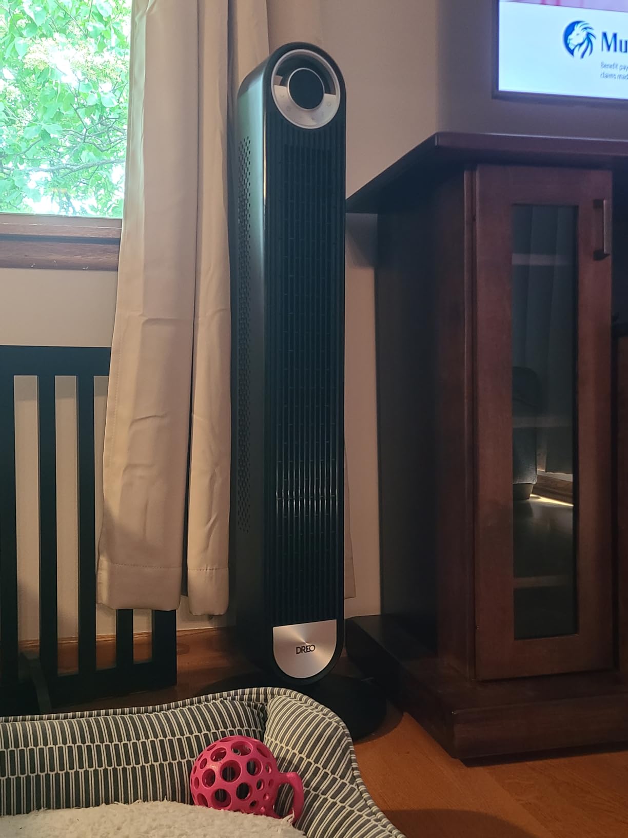 DREO Tower Fan for Bedroom, Upgraded DC 28ft/s Velocity, 9 Speeds customer photo 1