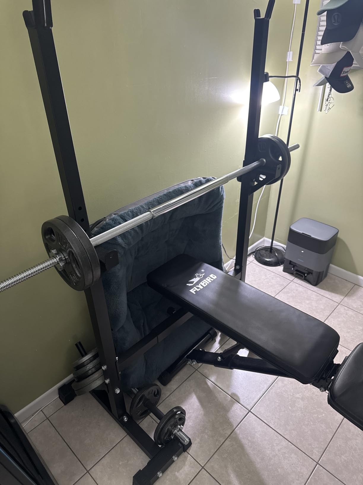BangTong&Li Squat Rack Stand,Barbell Rack,Bench Press Rack Stand Home Gym Adjustable Weight Rack 550Lbs customer photo 2