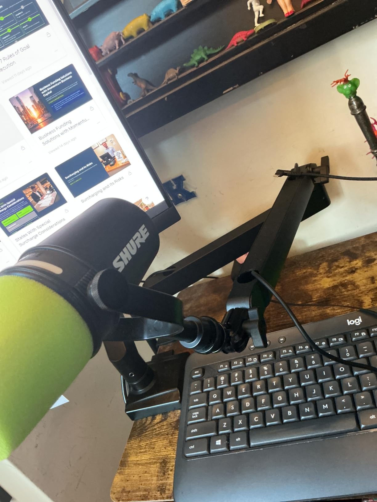 Elgato Wave Mic Arm Low Profile Microphone Boom Arm | 360-degree rotation, Magnetic cable channels, All-metal build customer photo 1
