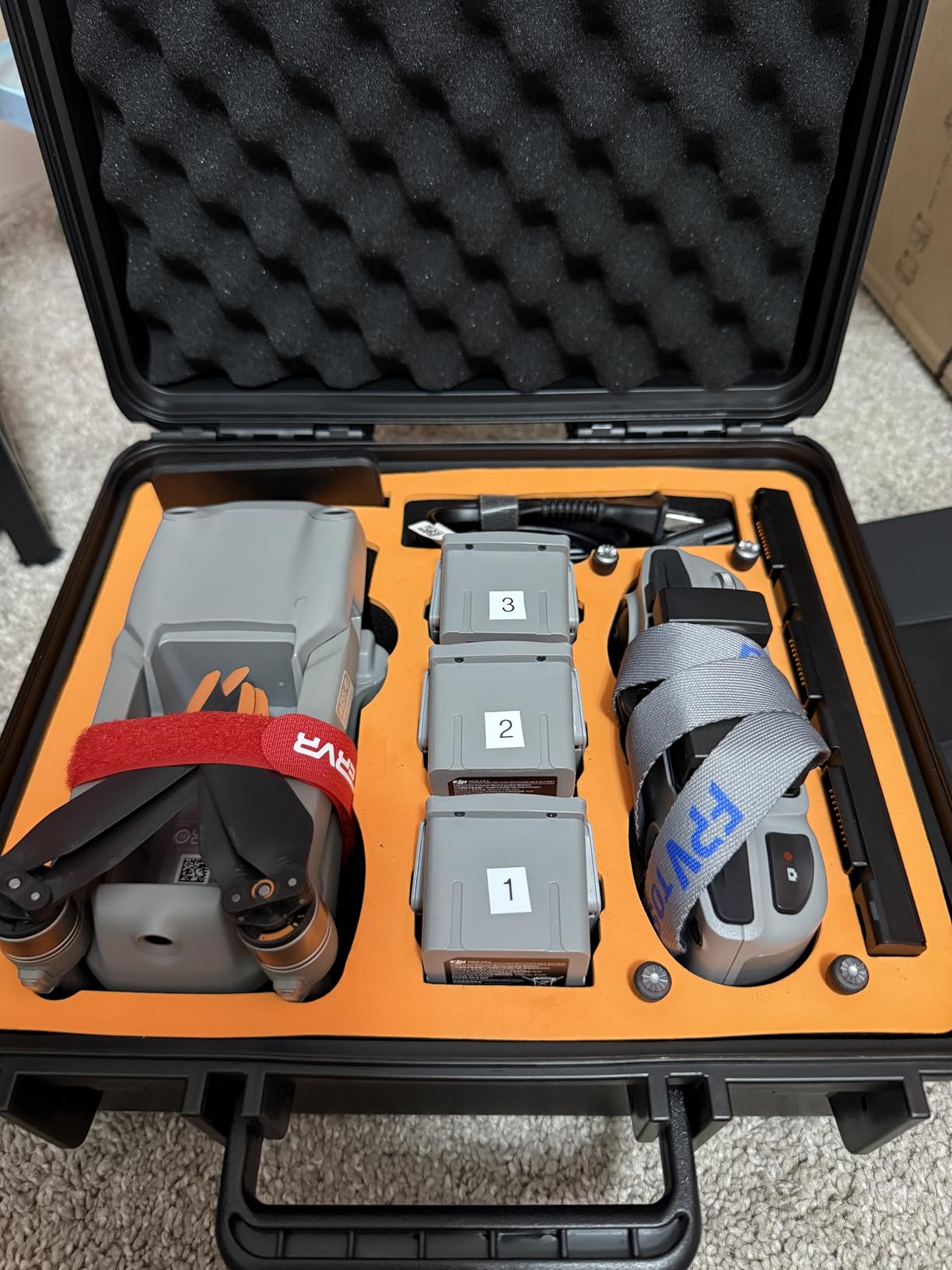 GAGITERVR Hard Carrying Case for DJI Air 2S / Mavic Air 2 Drone and More Accessories, Waterproof and Anti-drop All-round Protection(Not Include Drones and Accessories) customer photo 2