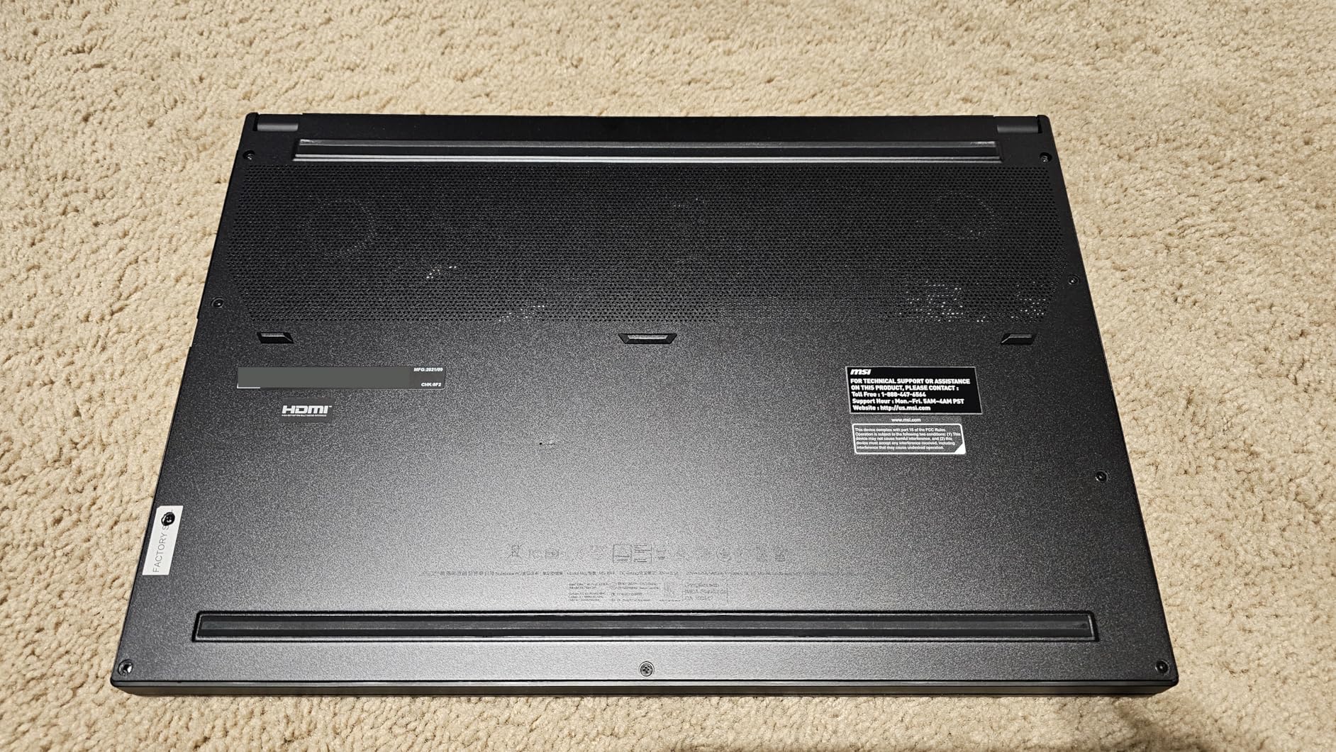 MSI Creator 15 Professional Laptop: 15.6-inch UHD OLED 4K DCI-P3 100% Display, Intel Core i7-11800H, NVIDIA GeForce RTX 3060, 16GB RAM, 512GB NVME SSD, Thunderbolt 4, Win10, Black (A11UE-491) customer photo 1