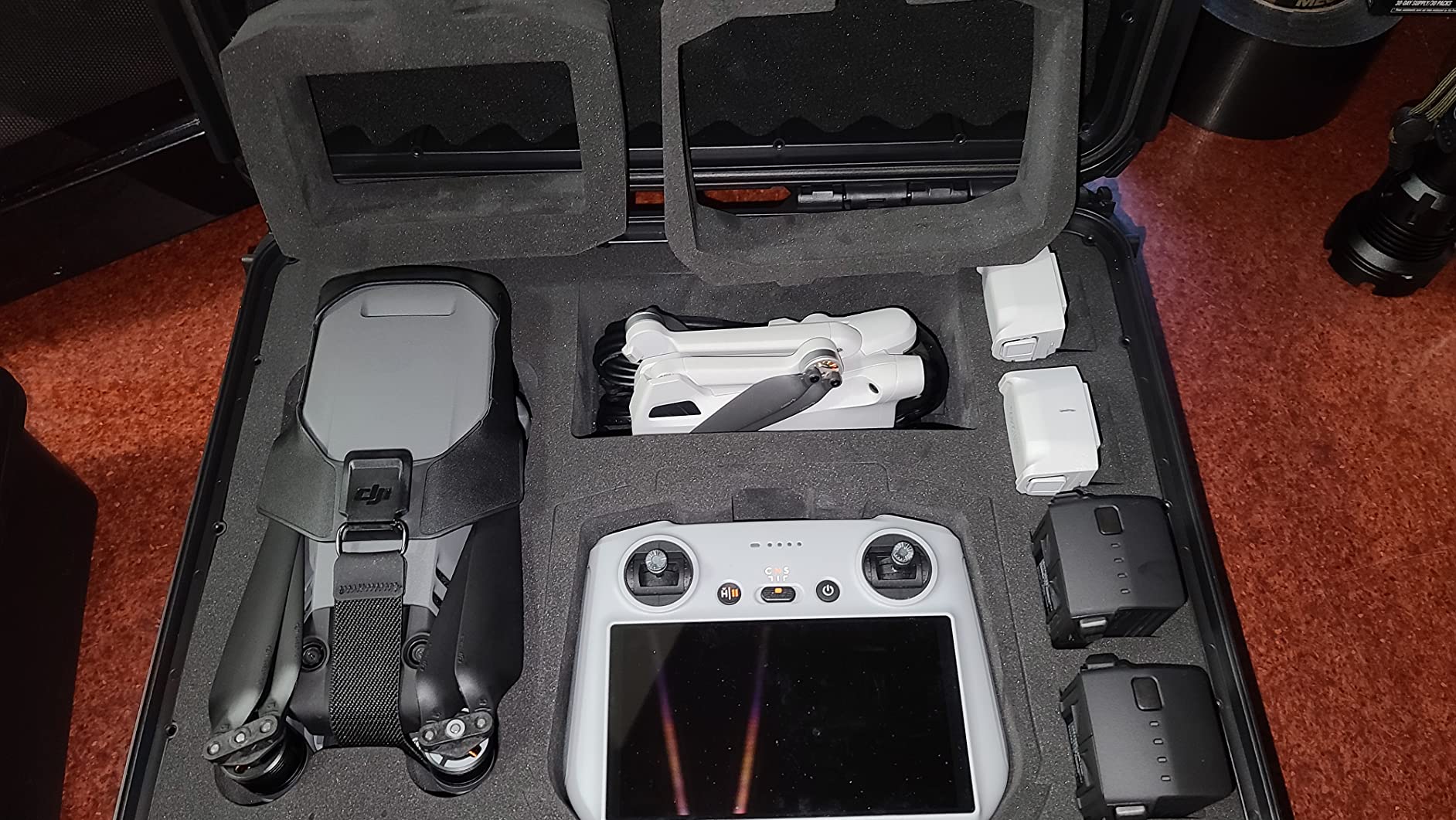 Lekufee Waterproof Hard Carrying Case for DJI Mavic 3 Pro/Classic/Combo/Cine and RC Pro/RC 2/RC- N3/N2/N1 and Accessories (Case Only) customer photo 2