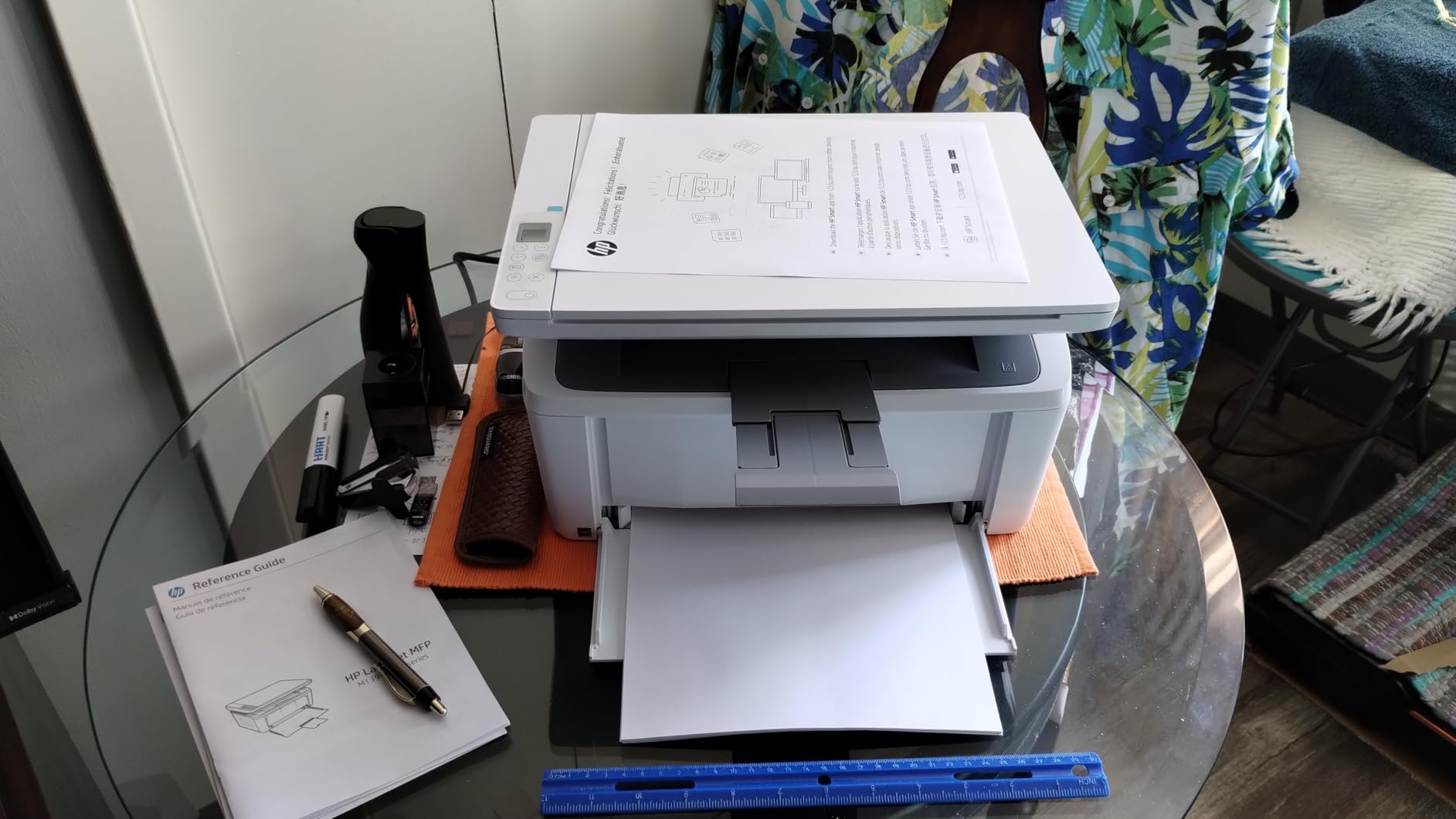 HP Laserjet MFP M140w Wireless Black & White Printer, Print, scan, Copy, Fast speeds, Easy Setup, Mobile Printing, Best-for-Small Teams customer photo 1