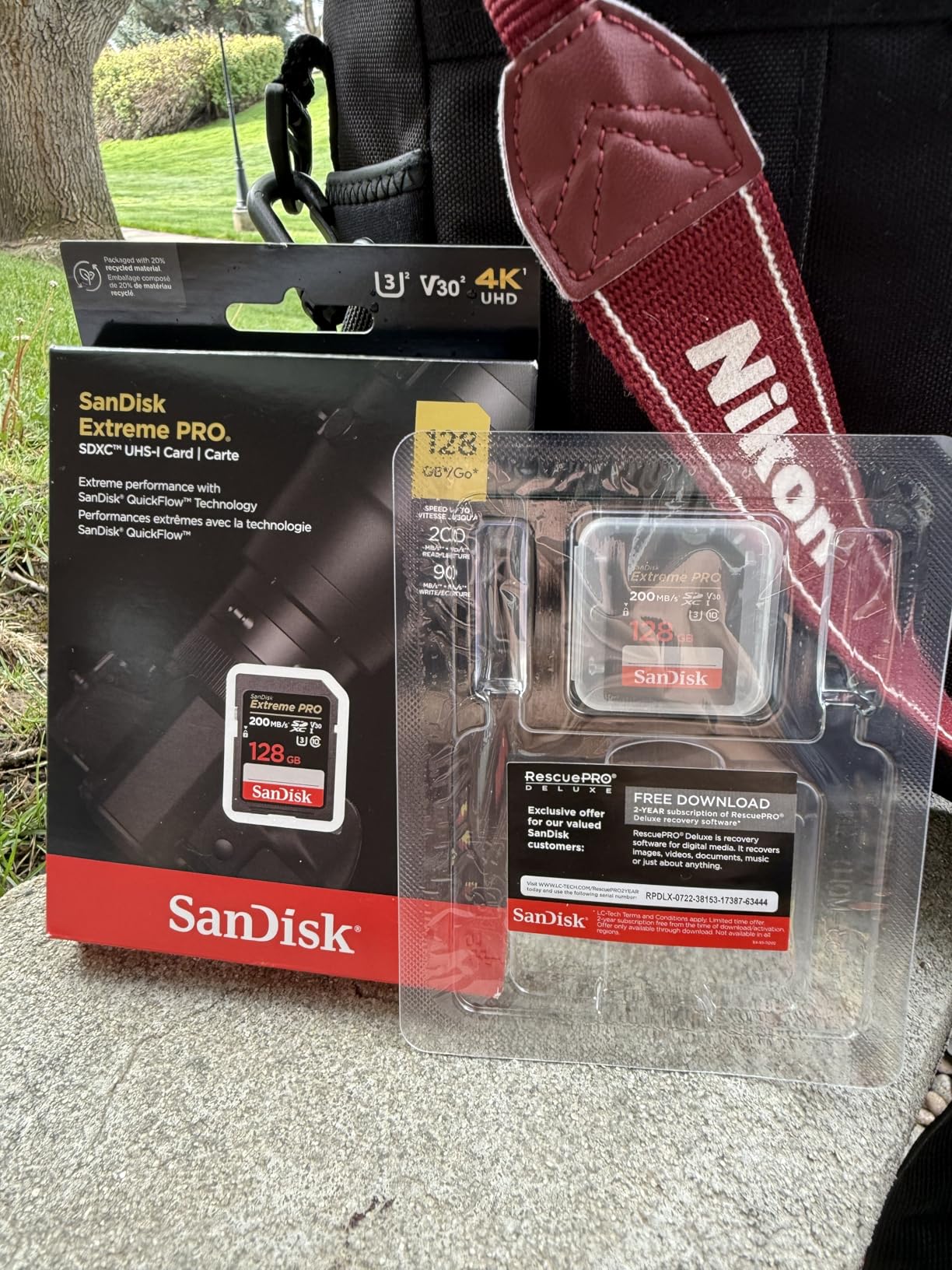 SanDisk 128GB Extreme PRO SDXC UHS-I Memory Card - C10, U3, V30, 4K UHD, SD Card - SDSDXXD-128G-GN4IN customer photo 2