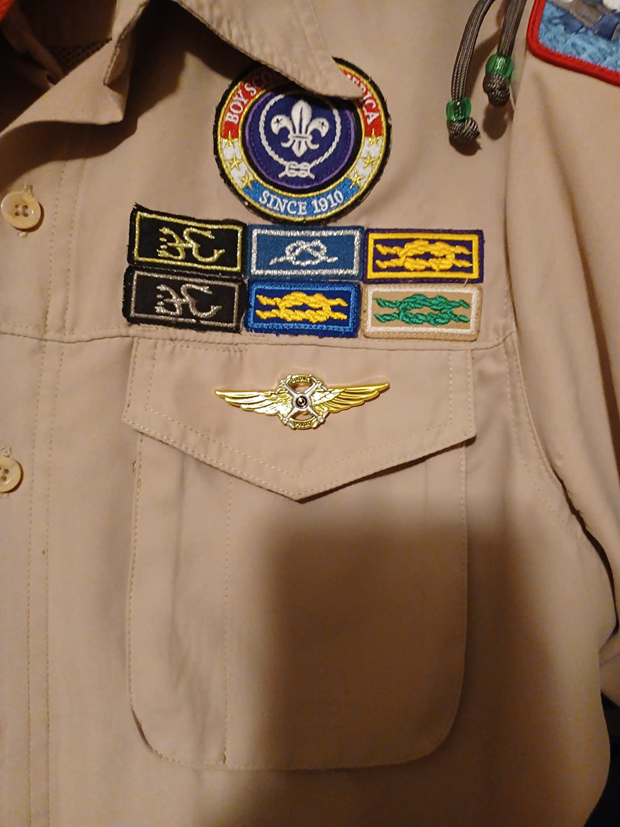 EL13-016 Full Size UAS FAA Commercial Drone Pilot Wings pin customer photo 1