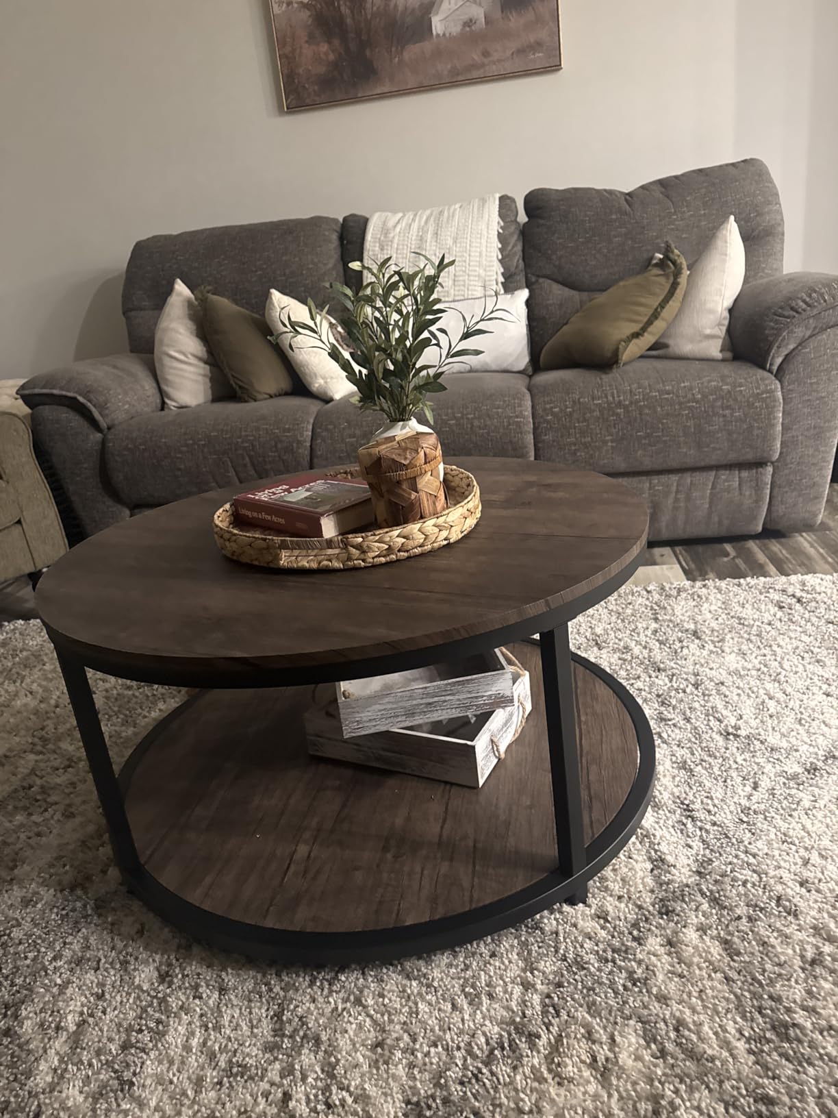 SAFAVIEH Hudson Shag Collection Area Rug - 6' x 9', Distressed Grey & Ivory, Trellis Design, Non-Shedding & Easy Care, 2-inch Thick Ideal for High Traffic Areas in Living Room, Bedroom (SGH281K) customer photo 1