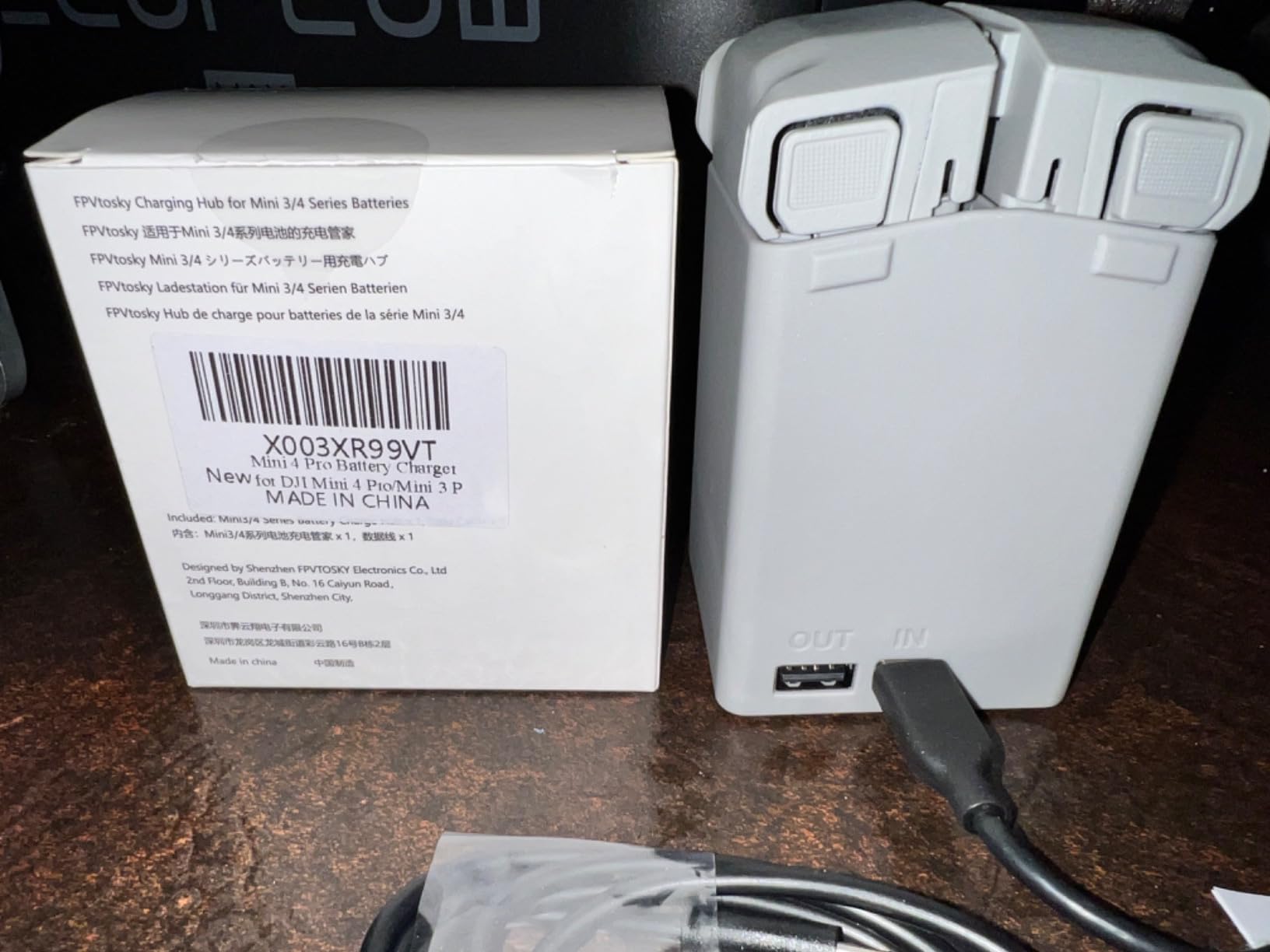 AMAZEAR Battery Charger for DJI Mini 5 Pro/Mini 4 3 Accessories, DJI Mini5Pro Mini4/3 Series Two-Way Charging Hub, Dual Batteries Rapid Charging Simultaneously, Compatible with Skyrover X1 Battery customer photo 1