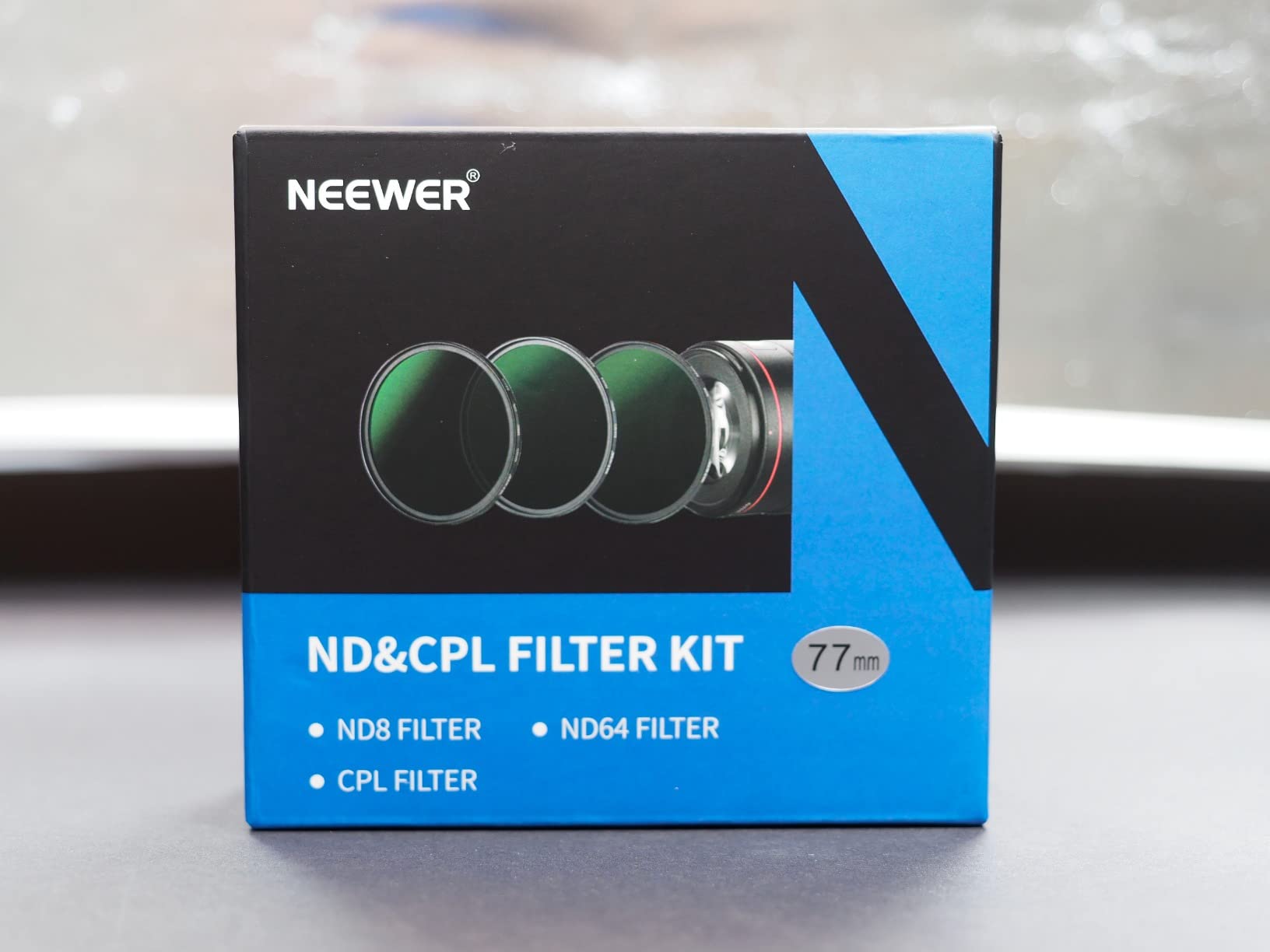 NEEWER 77mm Lens Filter Kit ND8 ND64 CPL Filter Set, Neutral Density+Circular Polarizer Filter Kit with 30 Layers Nano Coating customer photo 1