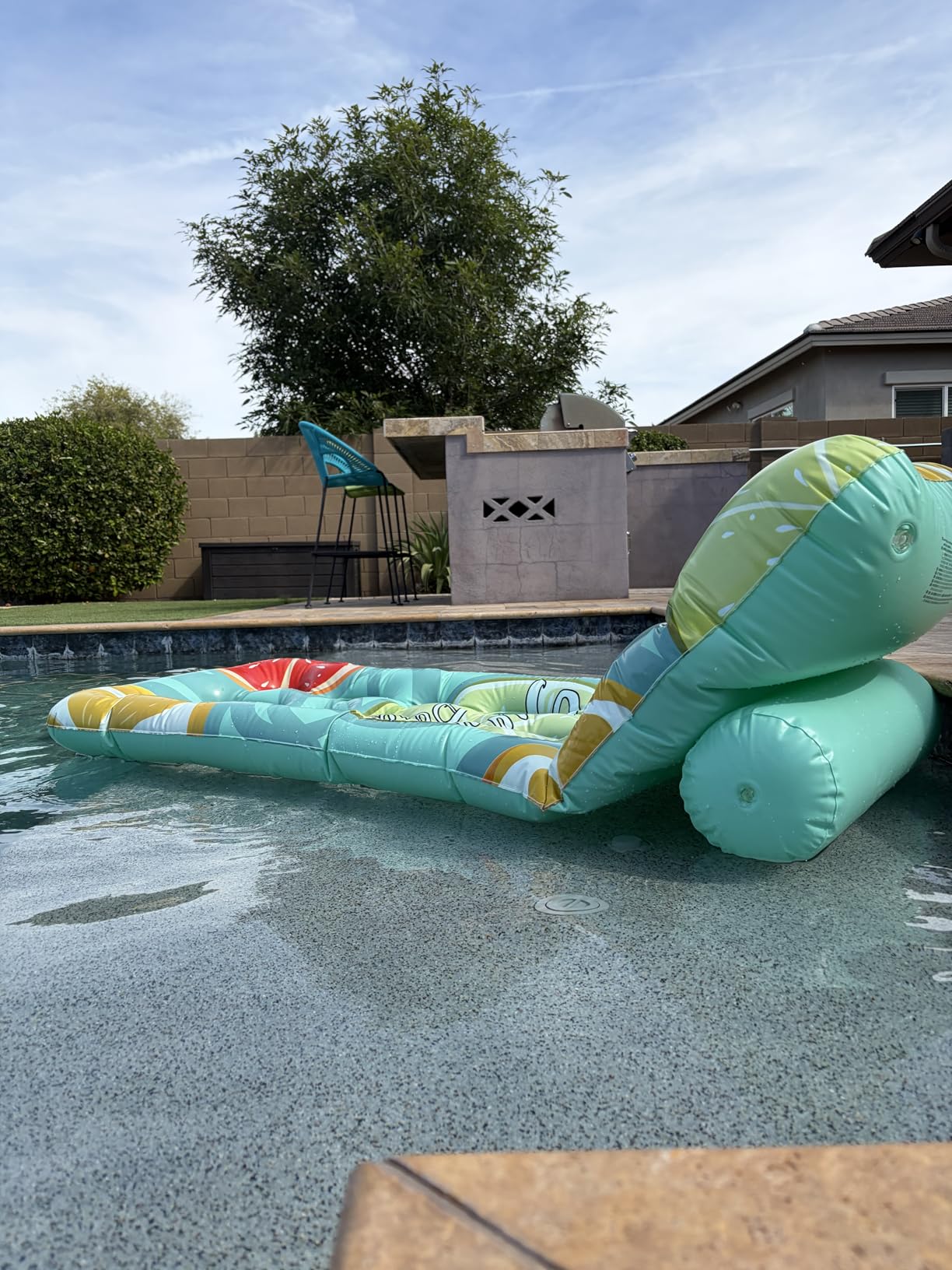 Jasonwell Inflatable Pool Float Adult - Pool Floaties Lounger Floats Floating Chair Raft with Adjustable Backrest Cup Holders Water Floaty Lake Lounge Tanning Floats Beach Party Toys for Adults customer photo 1