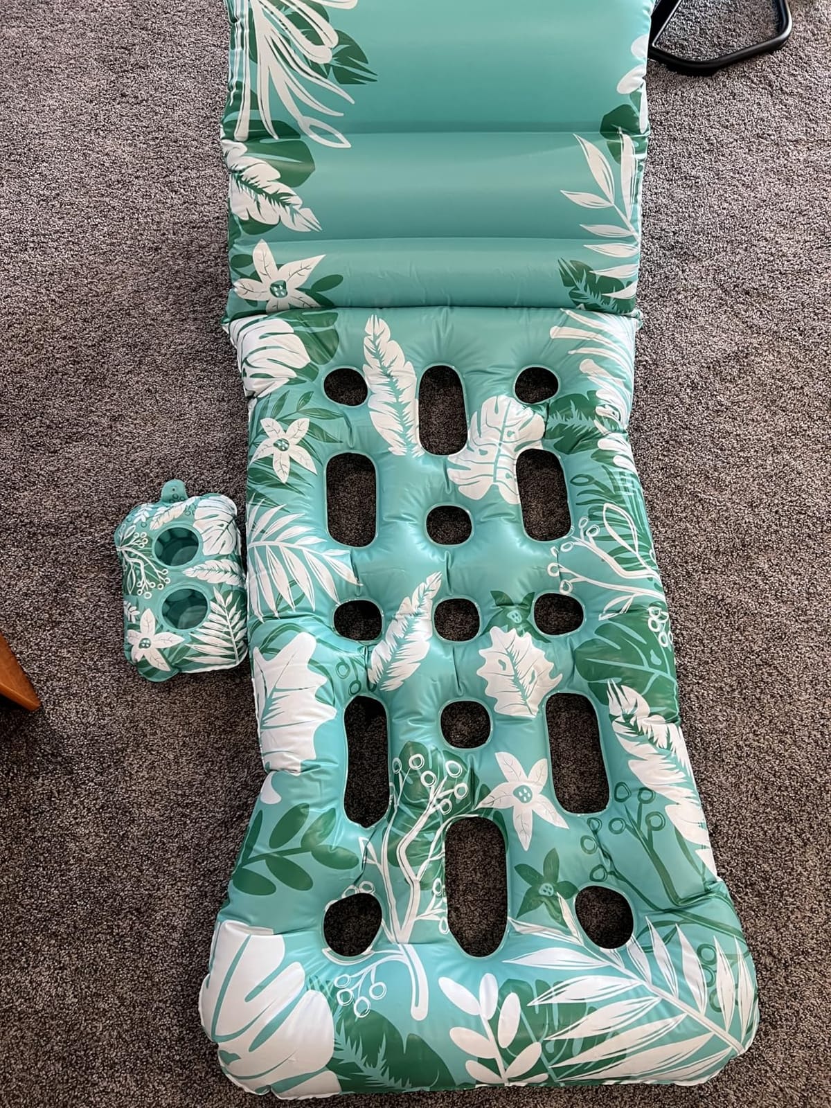 Jasonwell Inflatable Pool Float Adult - Pool Floaties Lounger Floats Floating Chair Raft with Adjustable Backrest Cup Holders Water Floaty Lake Lounge Tanning Floats Beach Party Toys for Adults customer photo 2