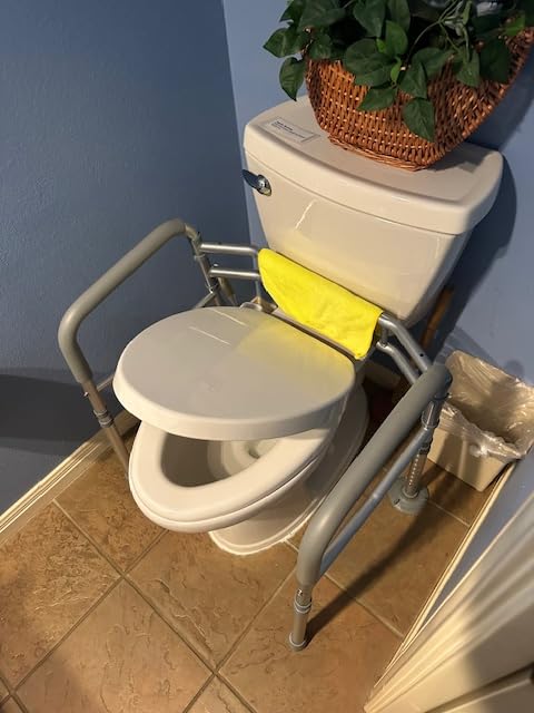Toilet Safety Rails for Seniors Adjustable Detachable Fits Most Toilets customer photo 1