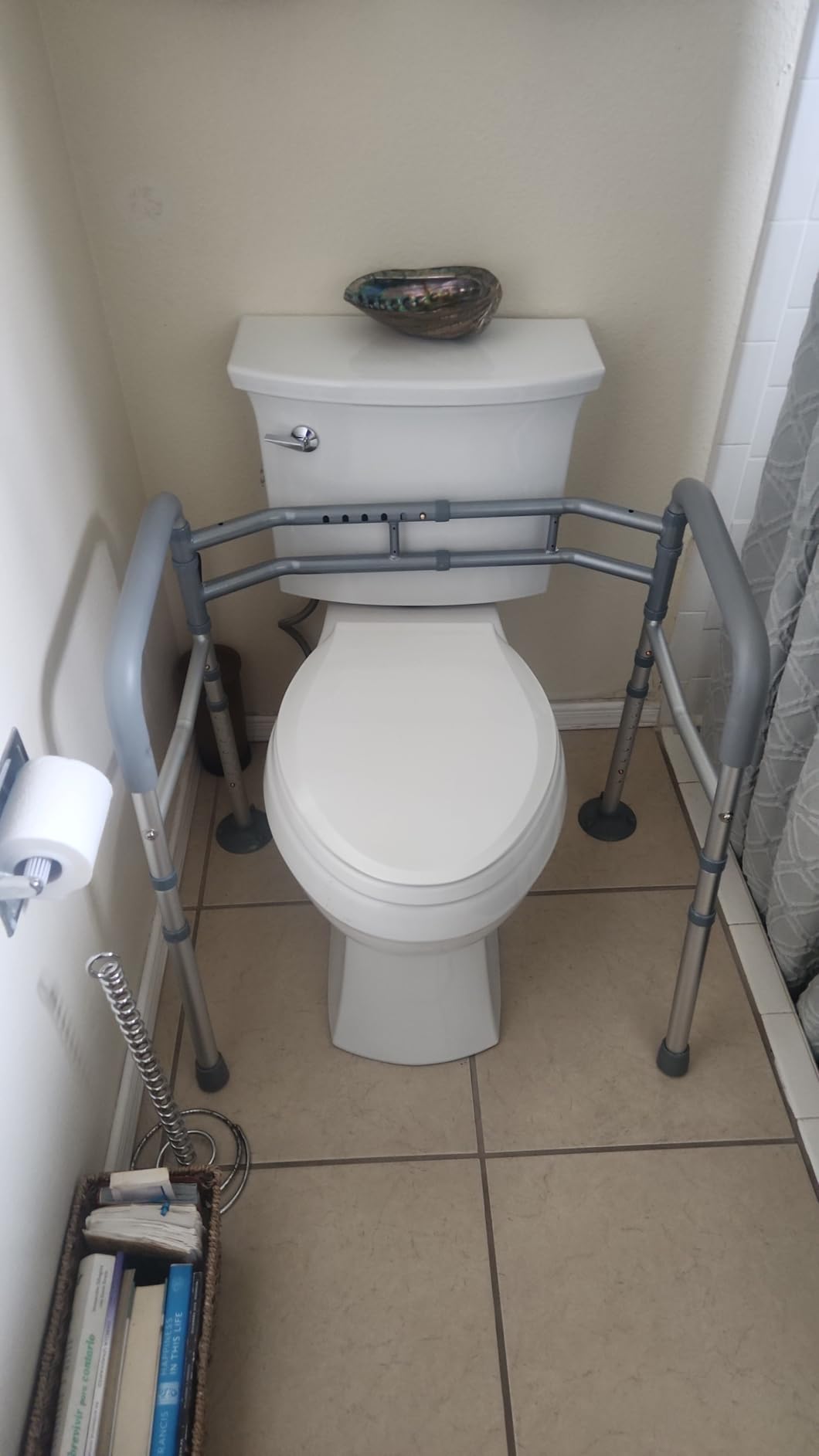 Toilet Safety Rails for Seniors Adjustable Detachable Fits Most Toilets customer photo 2