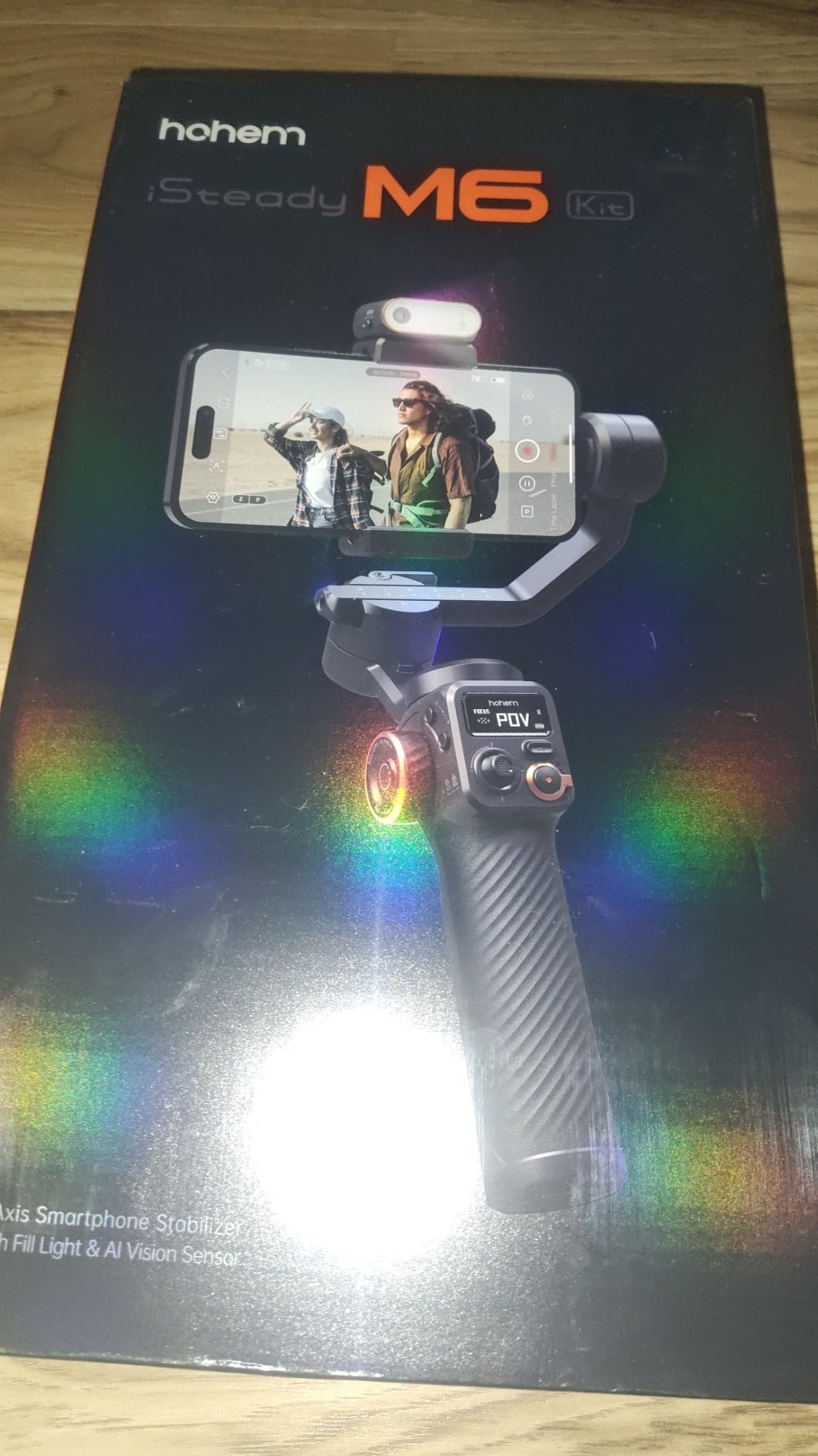 Hohem iSteady M6 Kit Gimbal Stabilizer with AI Tracking & Magnetic Fill Light | AI Tracker, 0.91-inch OLED Display, 400g Max Payload, 360° Inception Mode, 18h Battery, iSteady 7.0 Stabilization customer photo 1