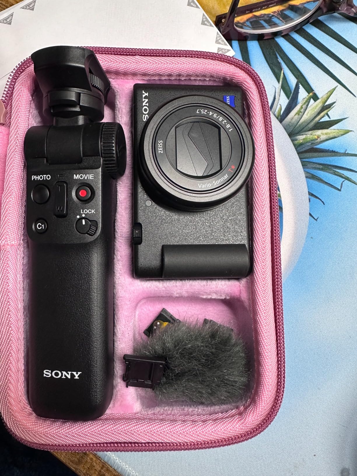 XANAD Hard Case for Sony RX100 VII VI V IV III Digital Compact Camera,Black | Travel Cases for Sony ZV-1F / ZV-1 / ZV-1 II Digital Camera with Vlogger Accessory Kit Tripod (GP-VPT2 BT) and Microphone customer photo 1